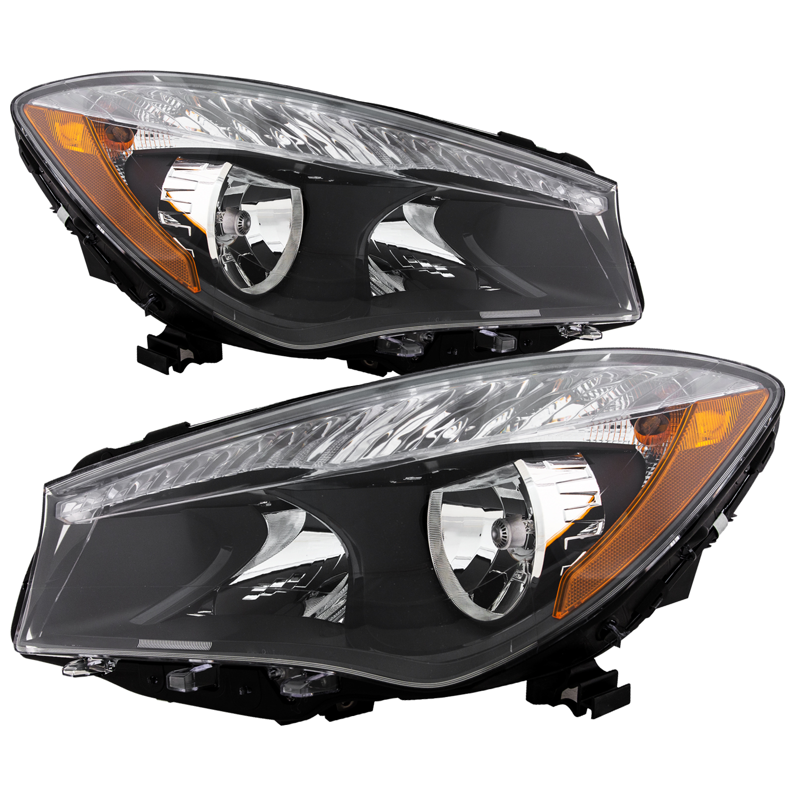 Headlight Set For 14-19 Mercedes-Benz CLA250, 14-19 Mercedes-Benz CLA45 AMG; CAPA Certified