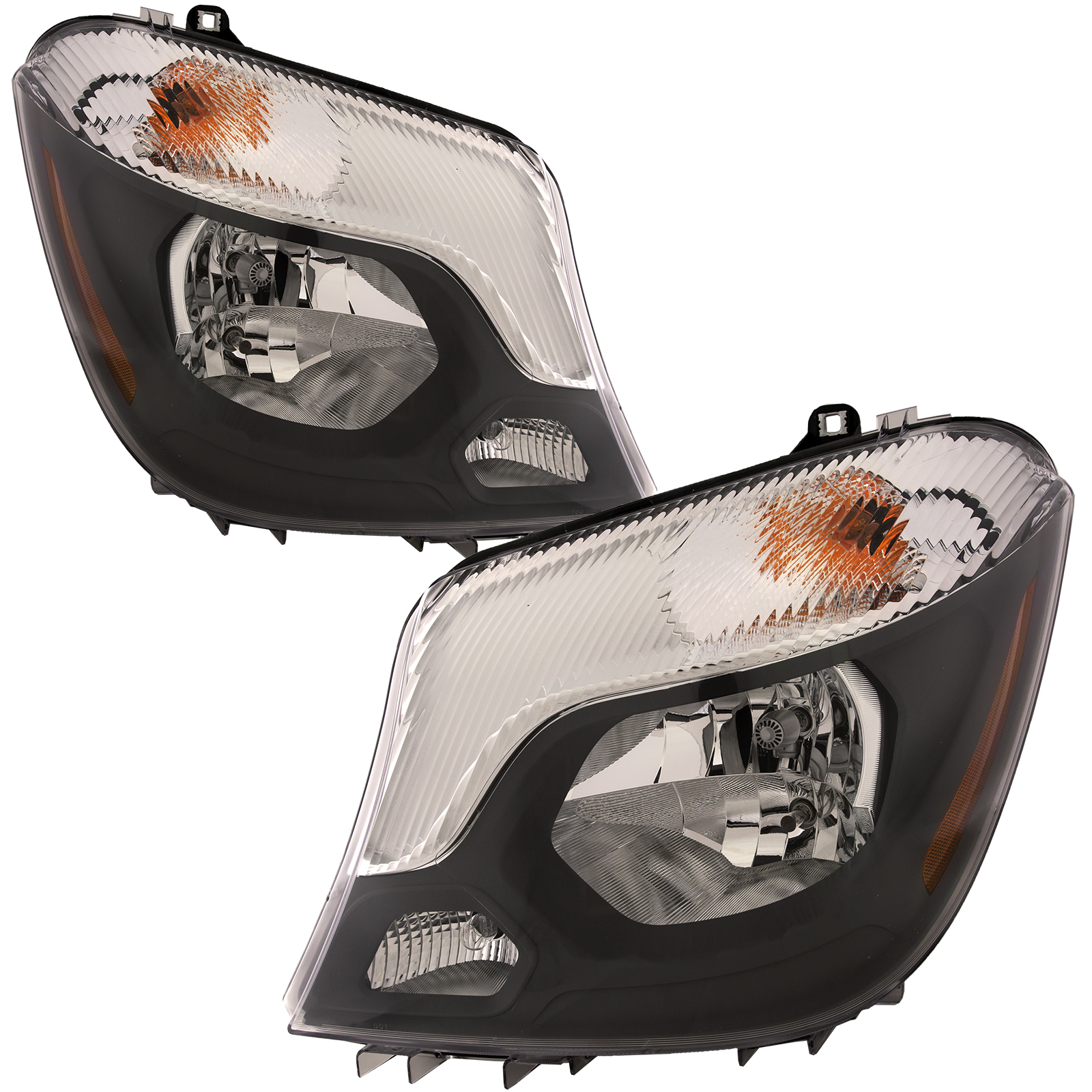 Headlight Set For 14-18 Mercedes-Benz Sprinter 2500; CAPA Certified