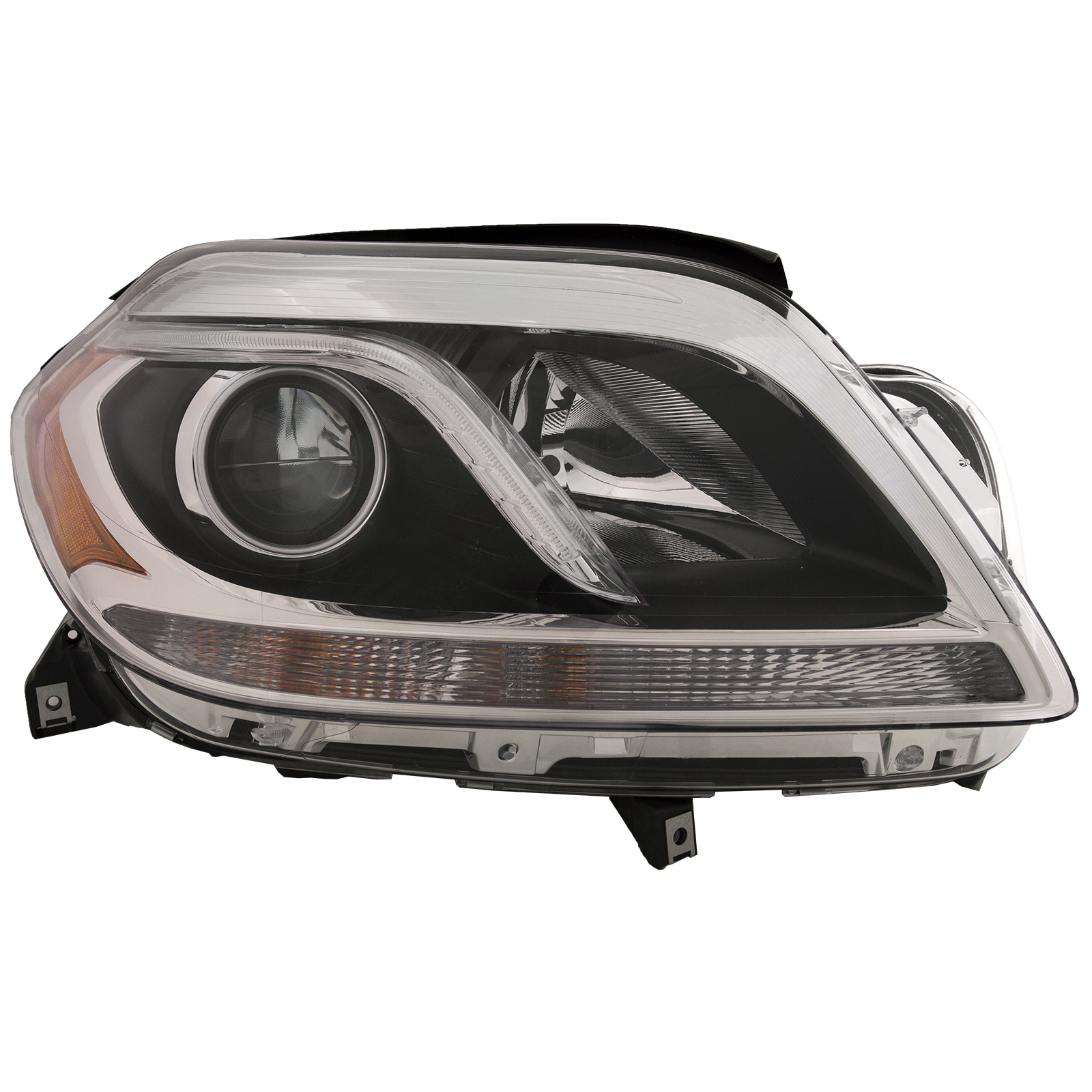 Right Passenger Side Headlight For 13-16 Mercedes-Benz GL350, 13-16 Mercedes-Benz GL450, 13-16 Mercedes-Benz GL550, 13-16 Mercedes-Benz GL63 AMG; CAPA Certified