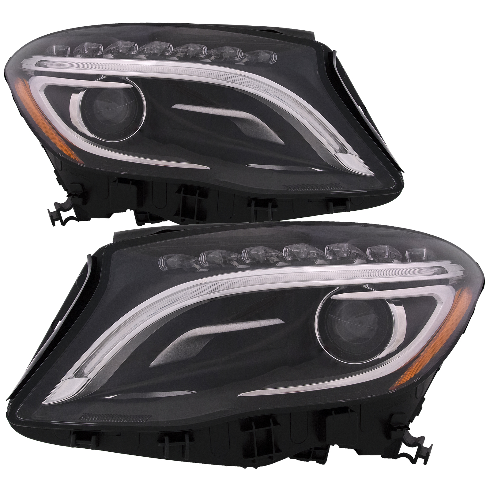 Headlight Set For 15-19 Mercedes-Benz GLA250, 15-19 Mercedes-Benz GLA45 AMG; CAPA Certified