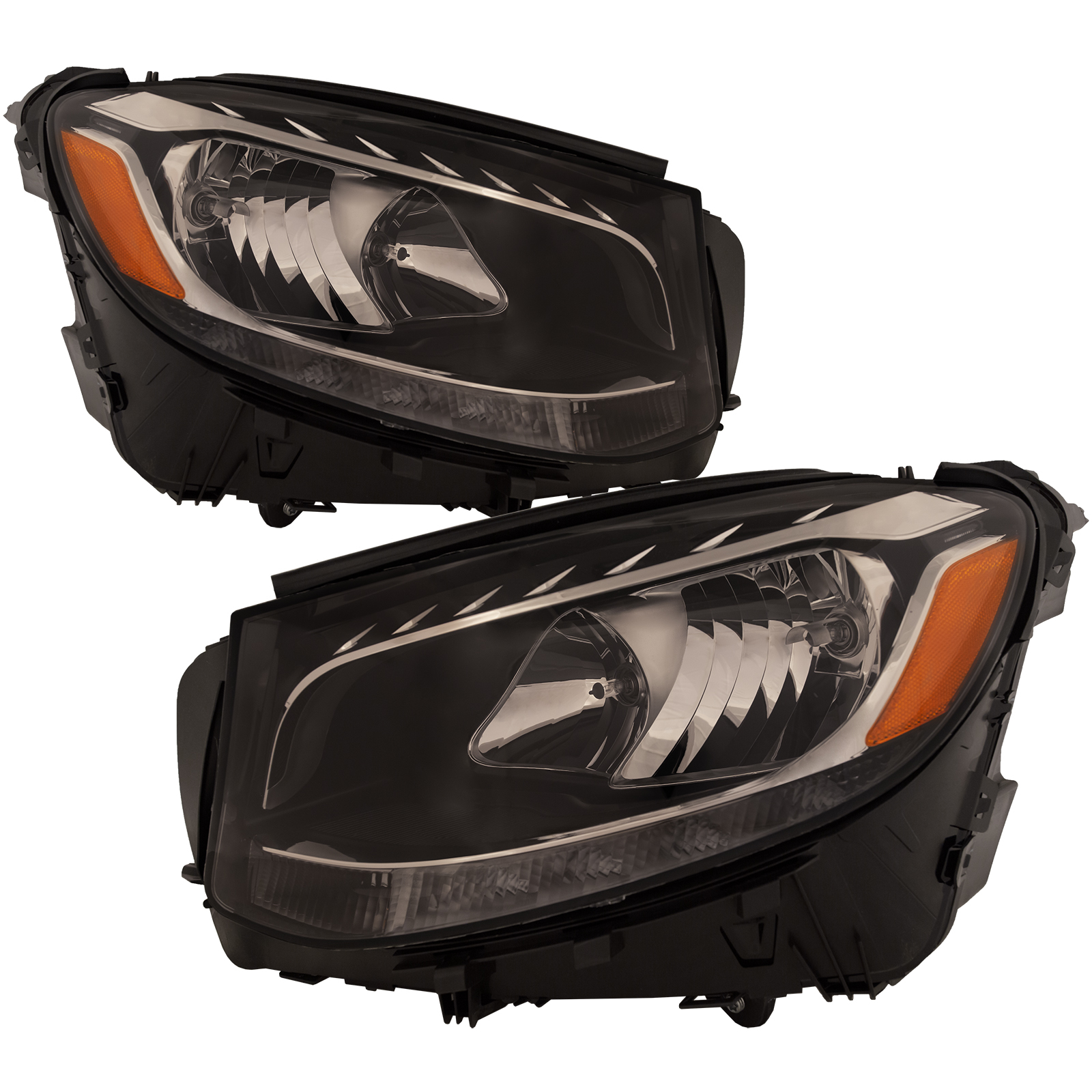 Headlight Set For 16-20 Mercedes-Benz GLC300, 17-20 Mercedes-Benz GLC43 AMG; CAPA Certified