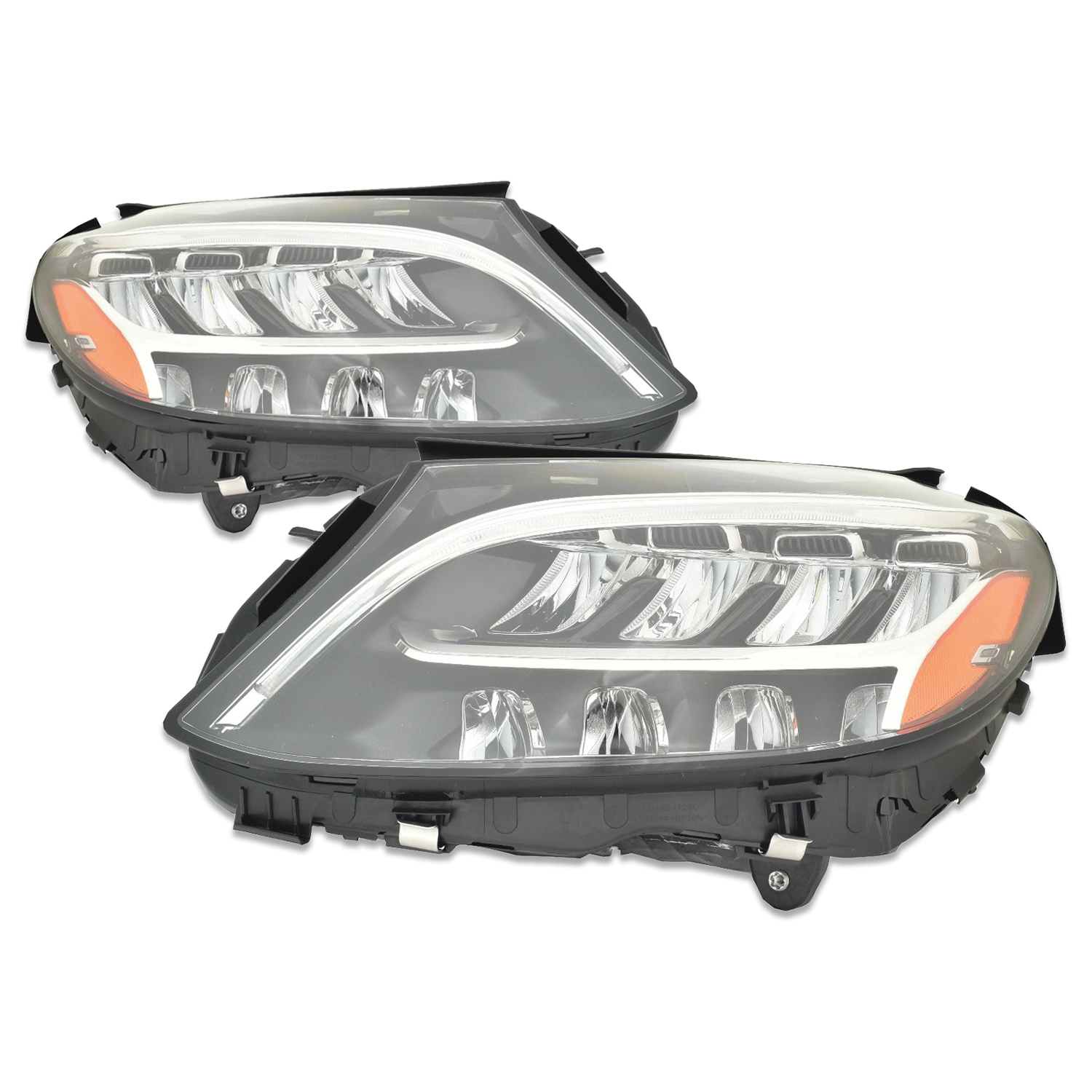 Headlight Set For 19-21 Mercedes-Benz C300, 19-21 Mercedes-Benz C43 AMG, 19-21 Mercedes-Benz C63 AMG, 19-21 Mercedes-Benz C63 AMG S; CAPA Certified