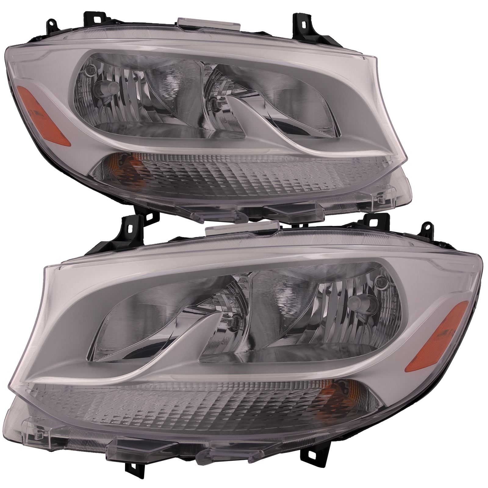 Headlight Set For 19-23 Mercedes-Benz Sprinter 1500, 19-25 Mercedes-Benz Sprinter 2500, 19-25 Mercedes-Benz Sprinter 3500; CAPA Certified