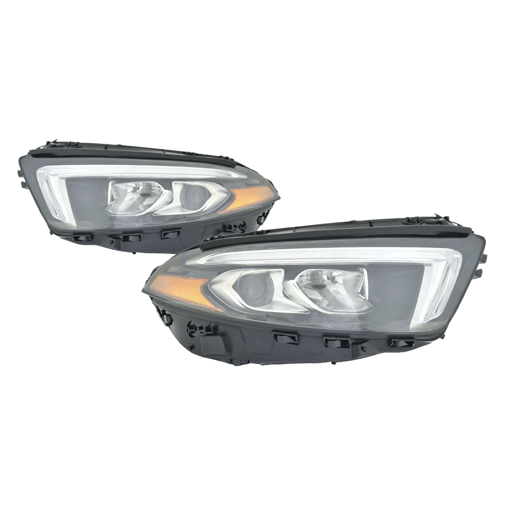 Headlight Set For 19-21 Mercedes-Benz A220, 20-22 Mercedes-Benz A35 AMG; CAPA Certified