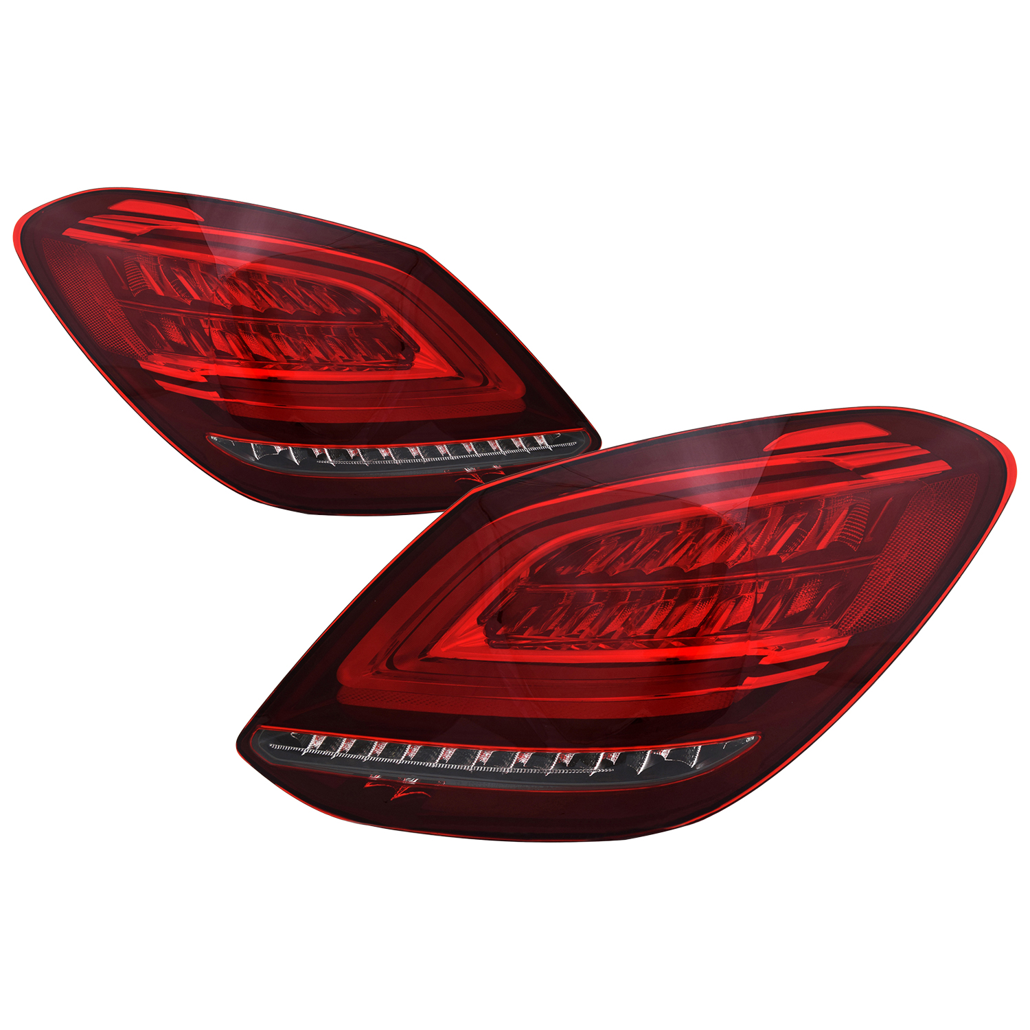 Tail Light Set For 19-21 Mercedes-Benz C300, 19-21 Mercedes-Benz C43 AMG, 19-21 Mercedes-Benz C63 AMG, 19-21 Mercedes-Benz C63 AMG S; CAPA Certified