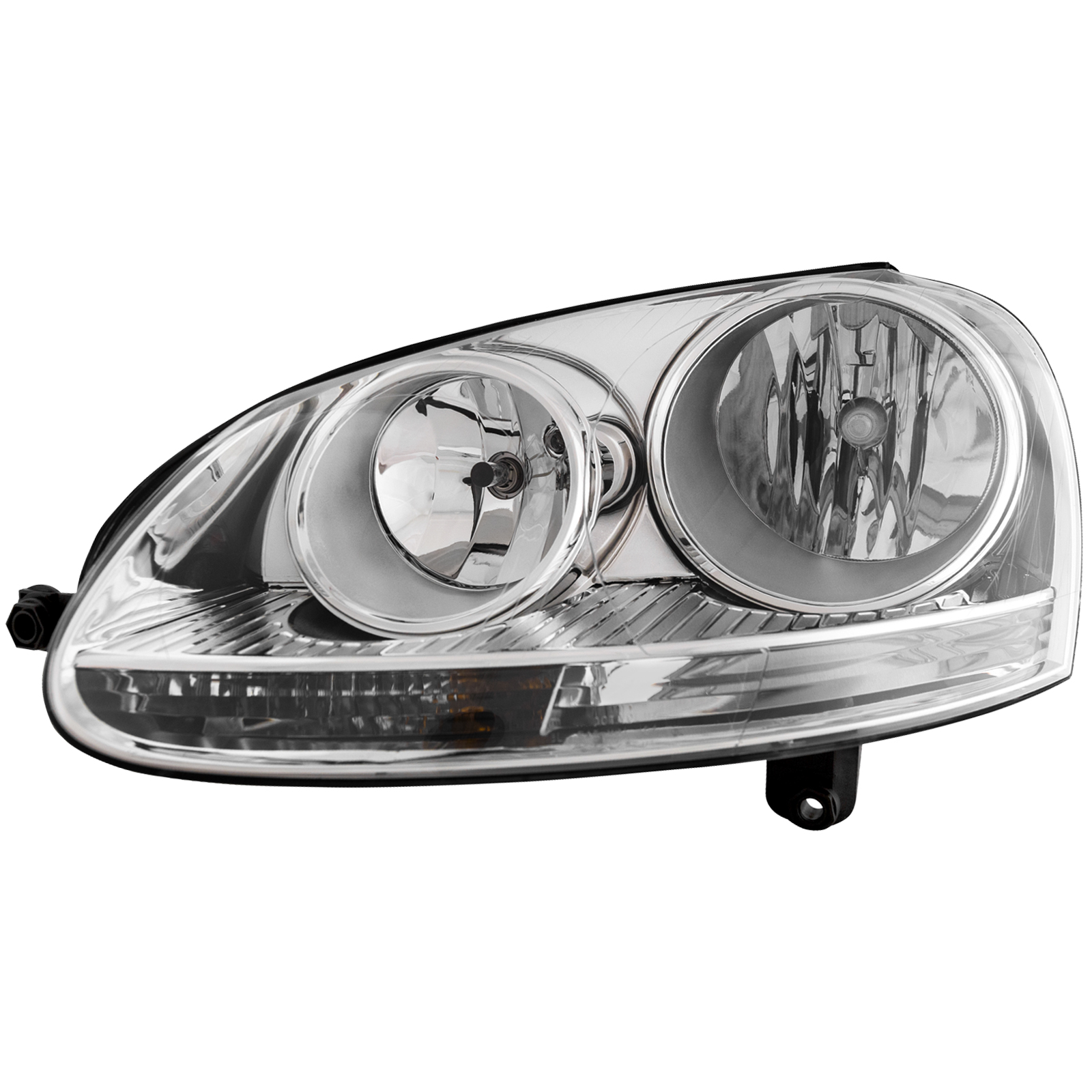 Left Driver Side Headlight For 05-10 Volkswagen Jetta; CAPA Certified