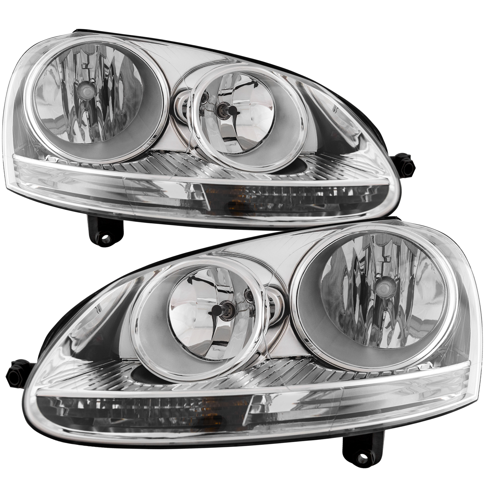 Headlight Set For 05-10 Volkswagen Jetta; CAPA Certified