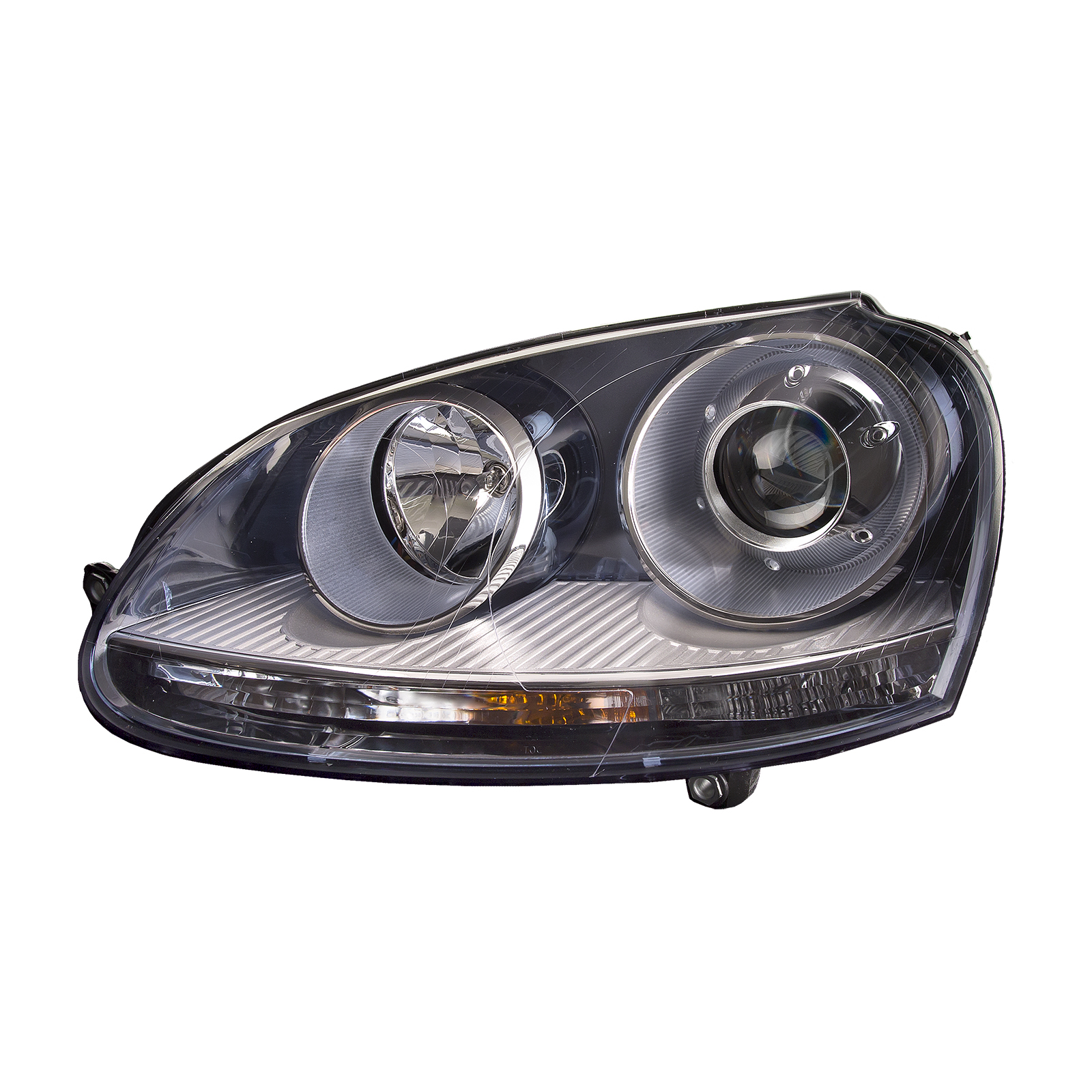 Left Driver Side Headlight For 06-10 Volkswagen Golf, 06-09 Volkswagen GTI, 05-10 Volkswagen Jetta, 06-10 Volkswagen Rabbit