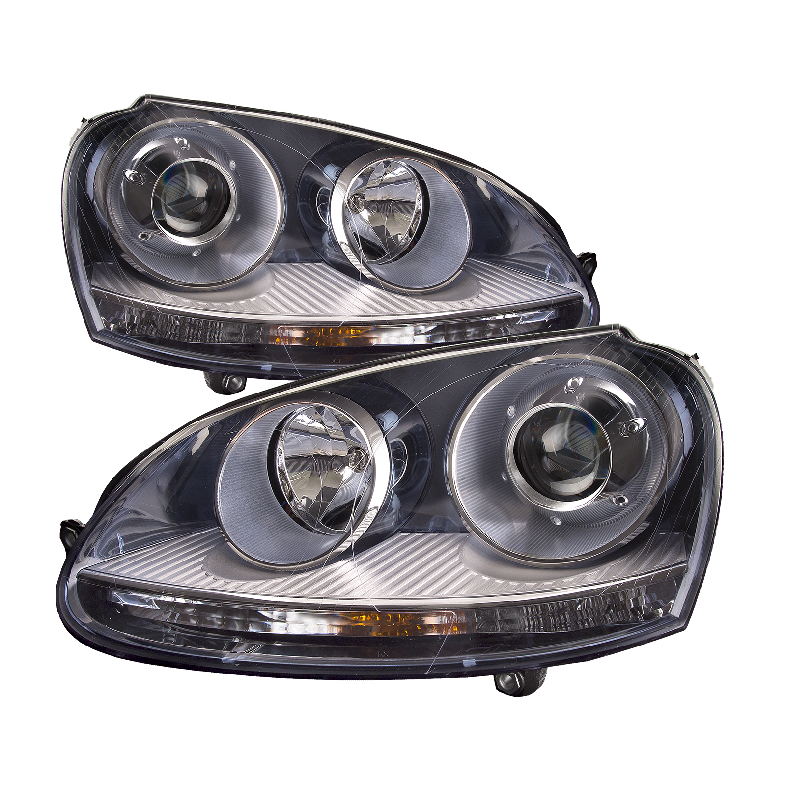 Headlight Set For 06-10 Volkswagen Golf, 05-10 Volkswagen Jetta, 06-10 Volkswagen Rabbit