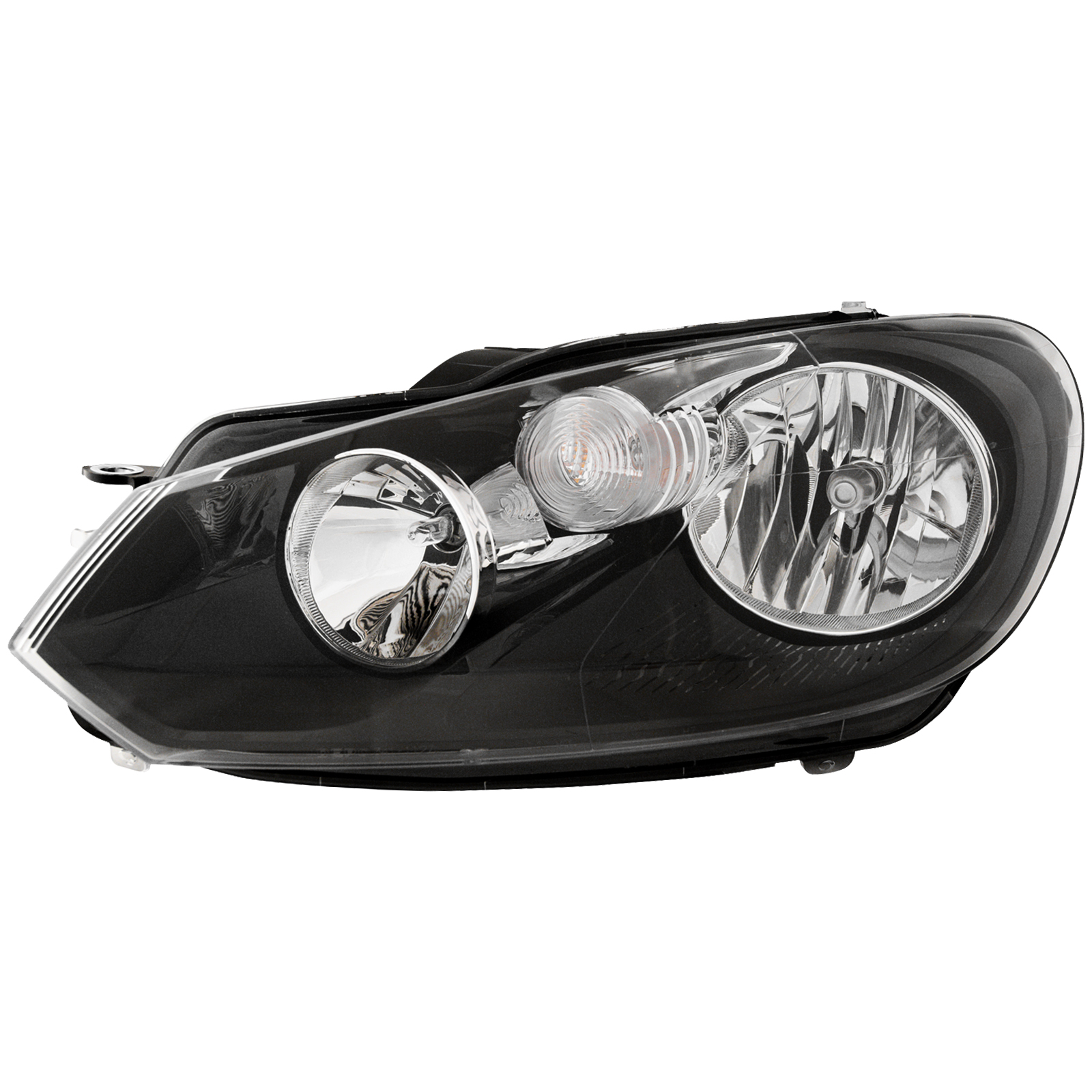 Left Driver Side Headlight For 10-14 Volkswagen Golf, 10-14 Volkswagen GTI; CAPA Certified