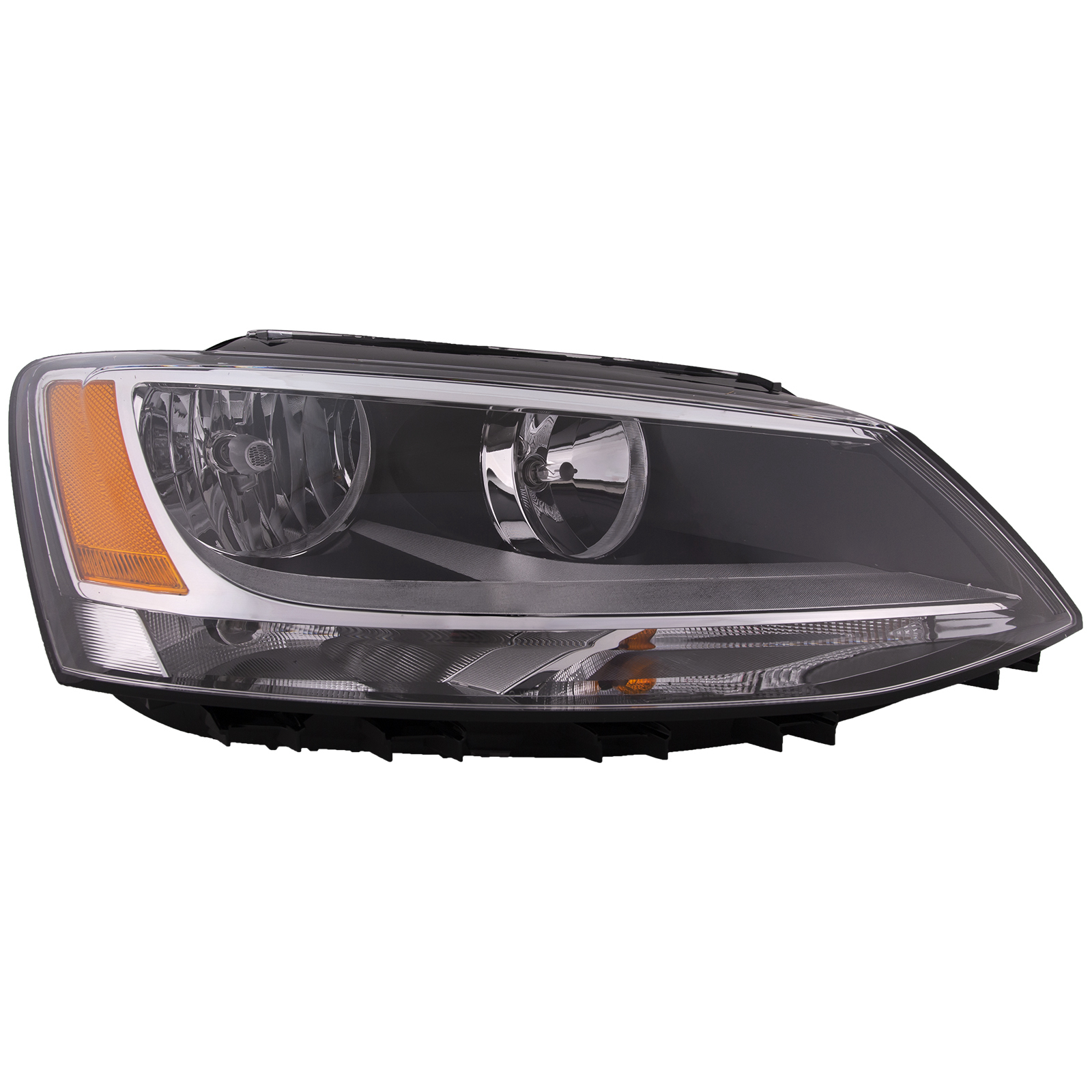 Right Passenger Side Headlight For 11-16 Volkswagen Jetta; CAPA Certified