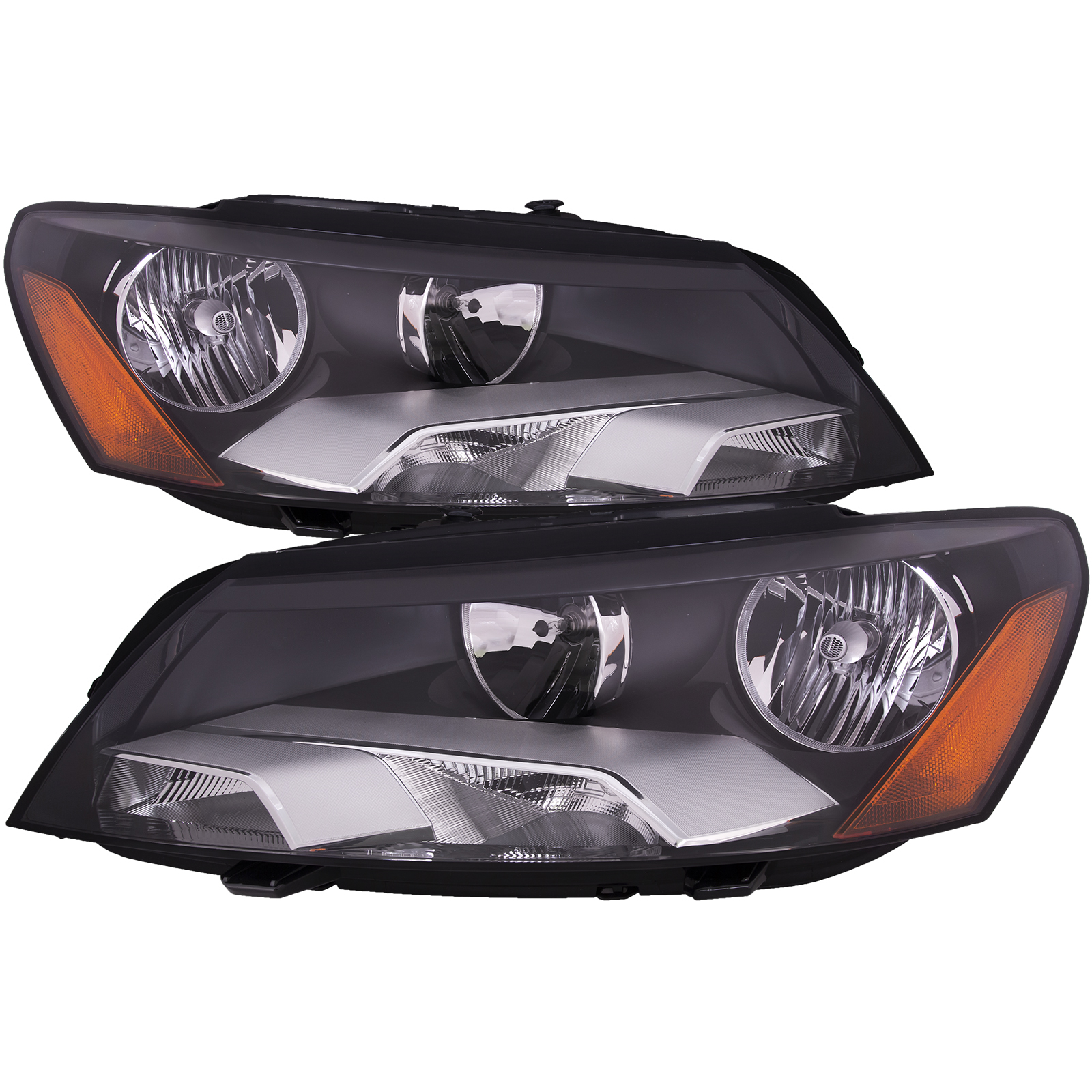 Headlight Set For 11-15 Volkswagen Passat; CAPA Certified