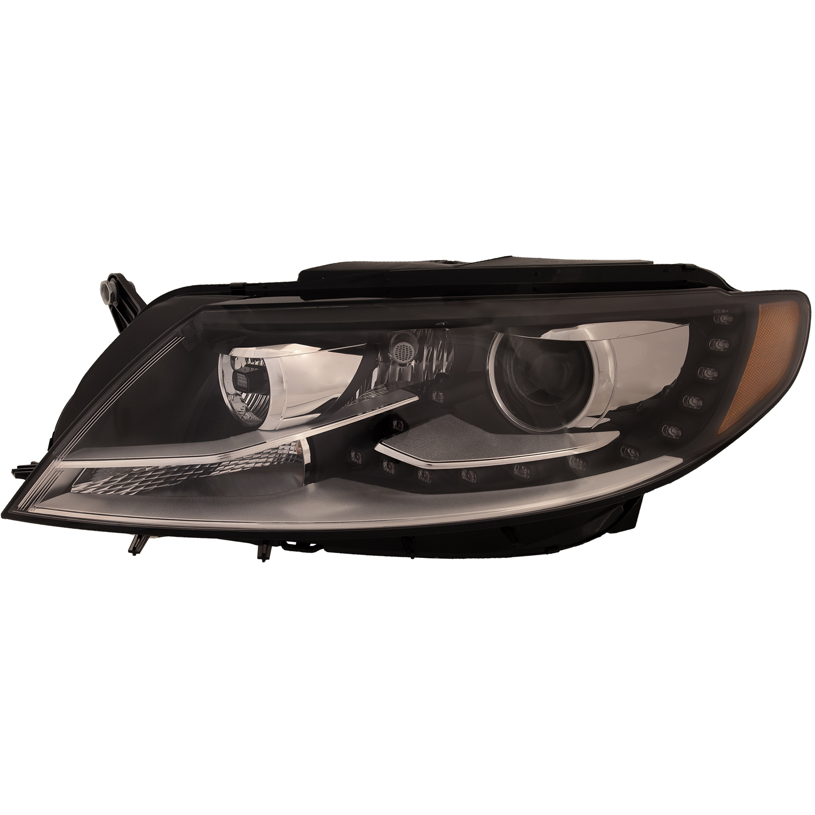 Left Driver Side Headlight For 13-17 Volkswagen CC; CAPA Certified