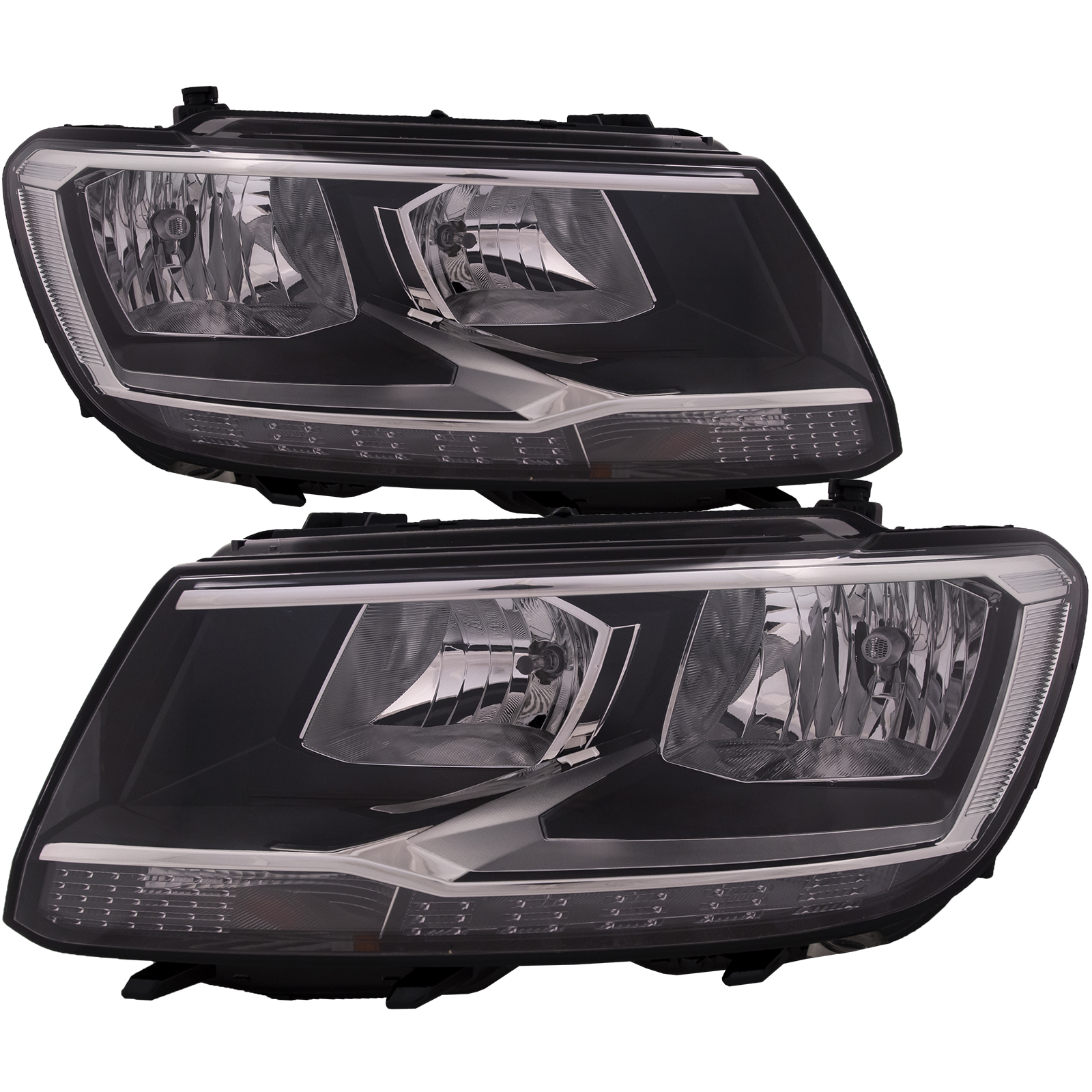 Headlight Set For 18-21 Volkswagen Tiguan; CAPA Certified