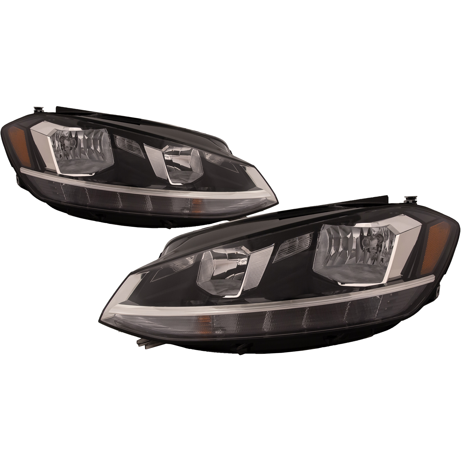 Headlight Set For 18-21 Volkswagen Golf, 18-19 Volkswagen Golf Alltrack, 18-19 Volkswagen Golf SportWagen, 18-19 Volkswagen GTI; CAPA Certified