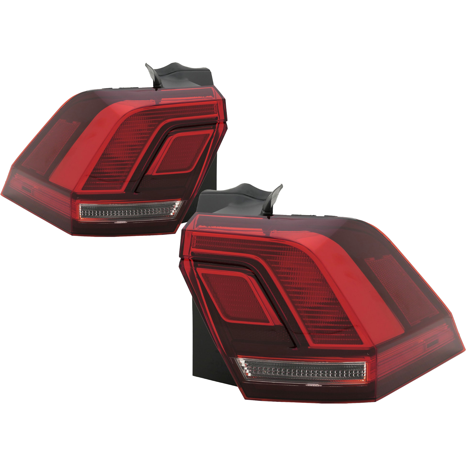 Tail Light Set For 18-24 Volkswagen Tiguan; CAPA Certified