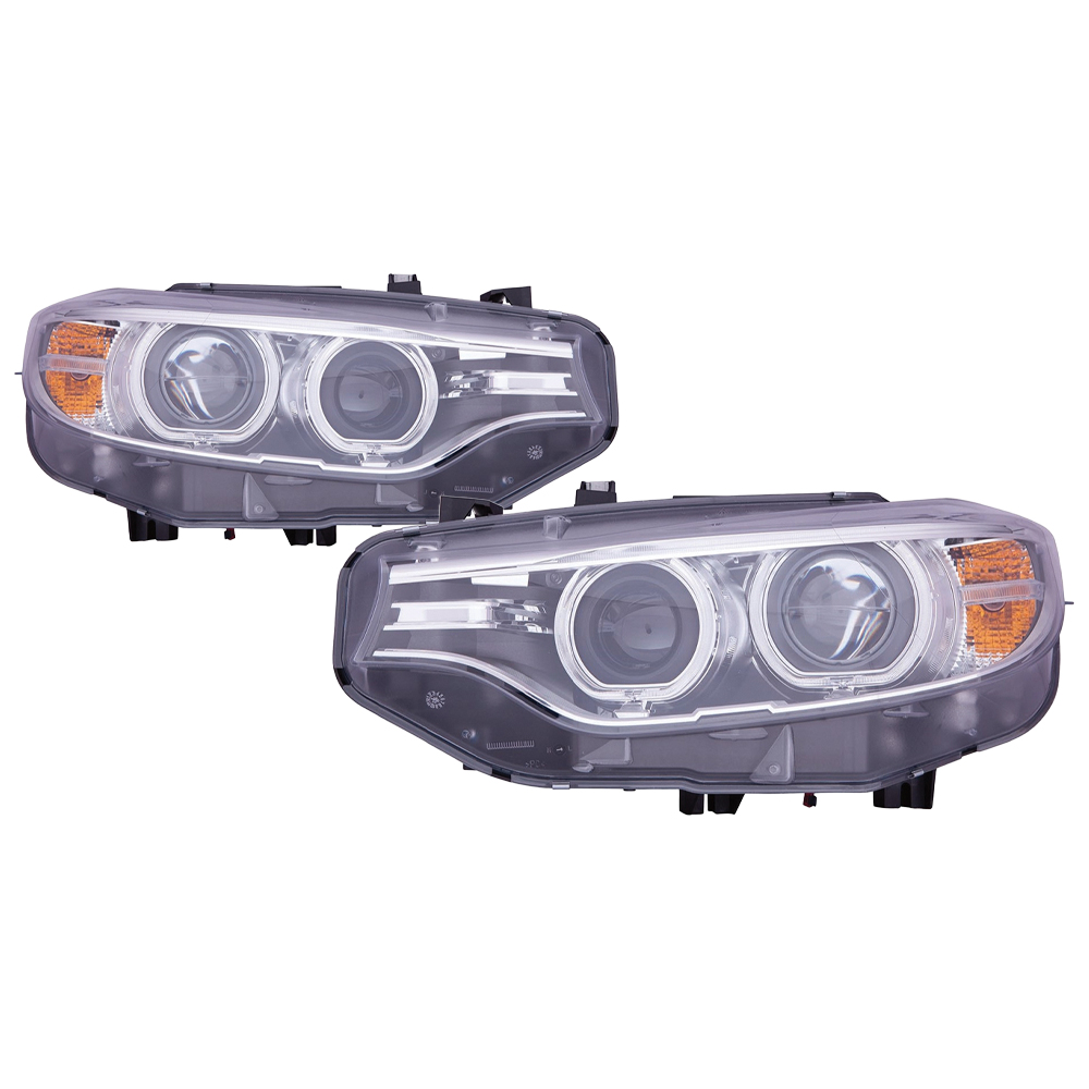 Headlight Set For 2014-2020 BMW; CAPA Certified