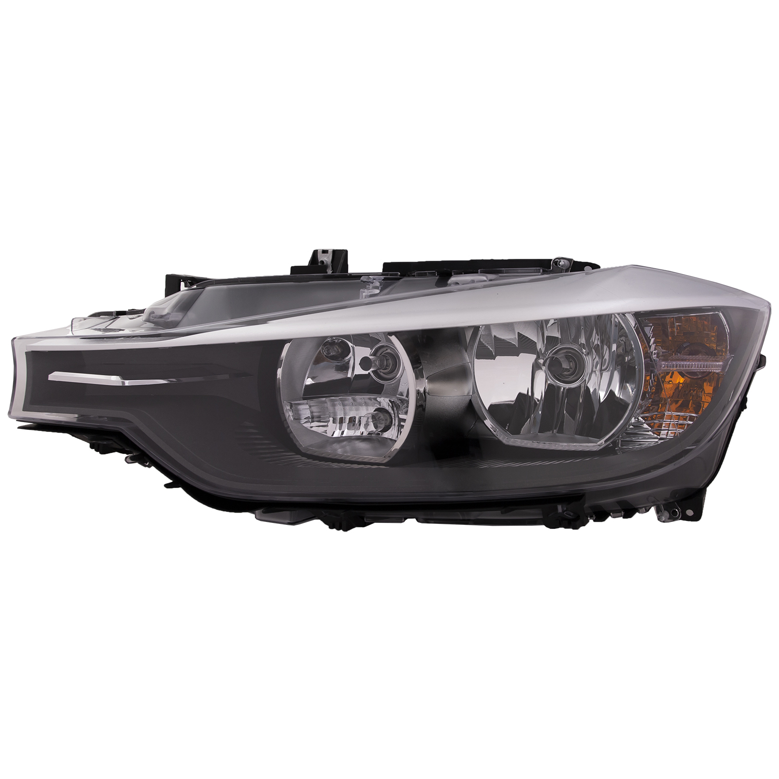Left Driver Side Headlight For 12-14 BMW 320i, 12-15 BMW 328i, 12-15 BMW 335i; CAPA Certified