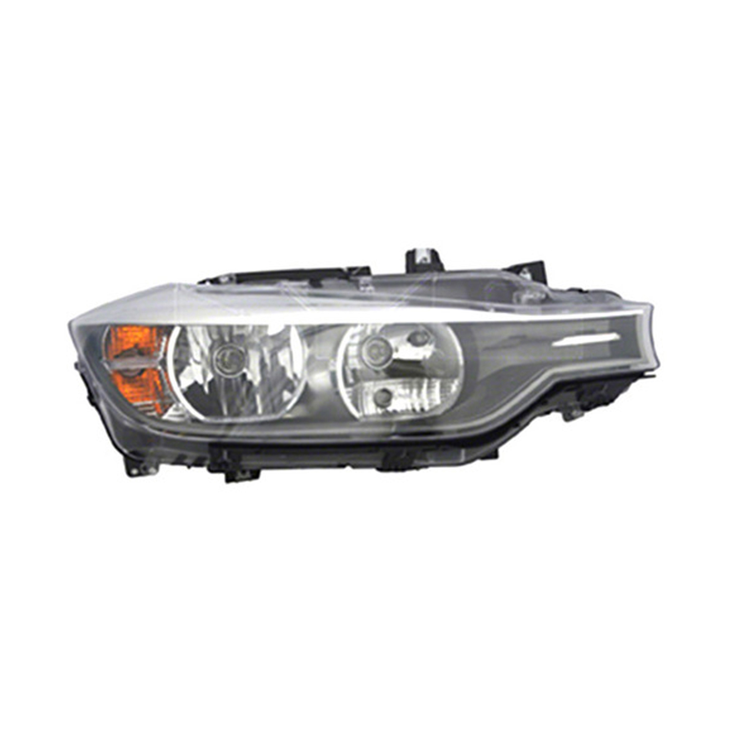 Right Passenger Side Headlight For 12-14 BMW 320i, 12-15 BMW 328i, 12-15 BMW 335i; CAPA Certified