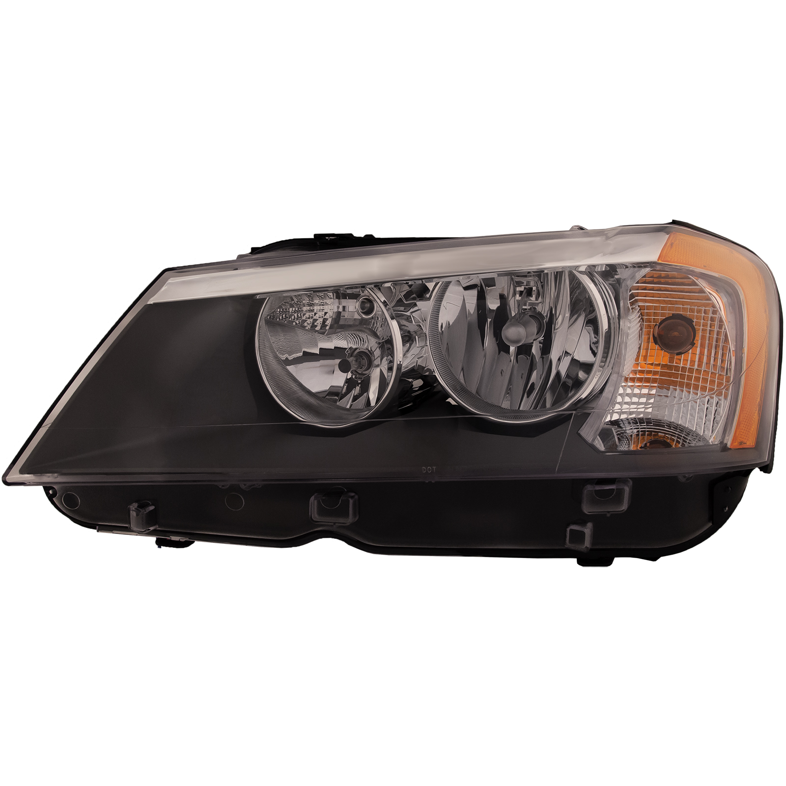 Left Driver Side Headlight For 11-14 BMW X3; CAPA Certified