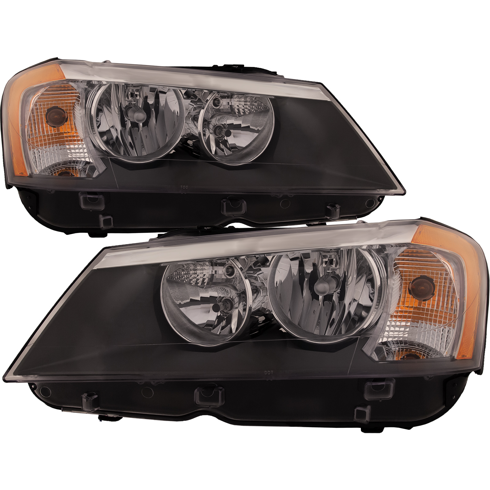Headlight Set For 11-14 BMW X3; CAPA Certified