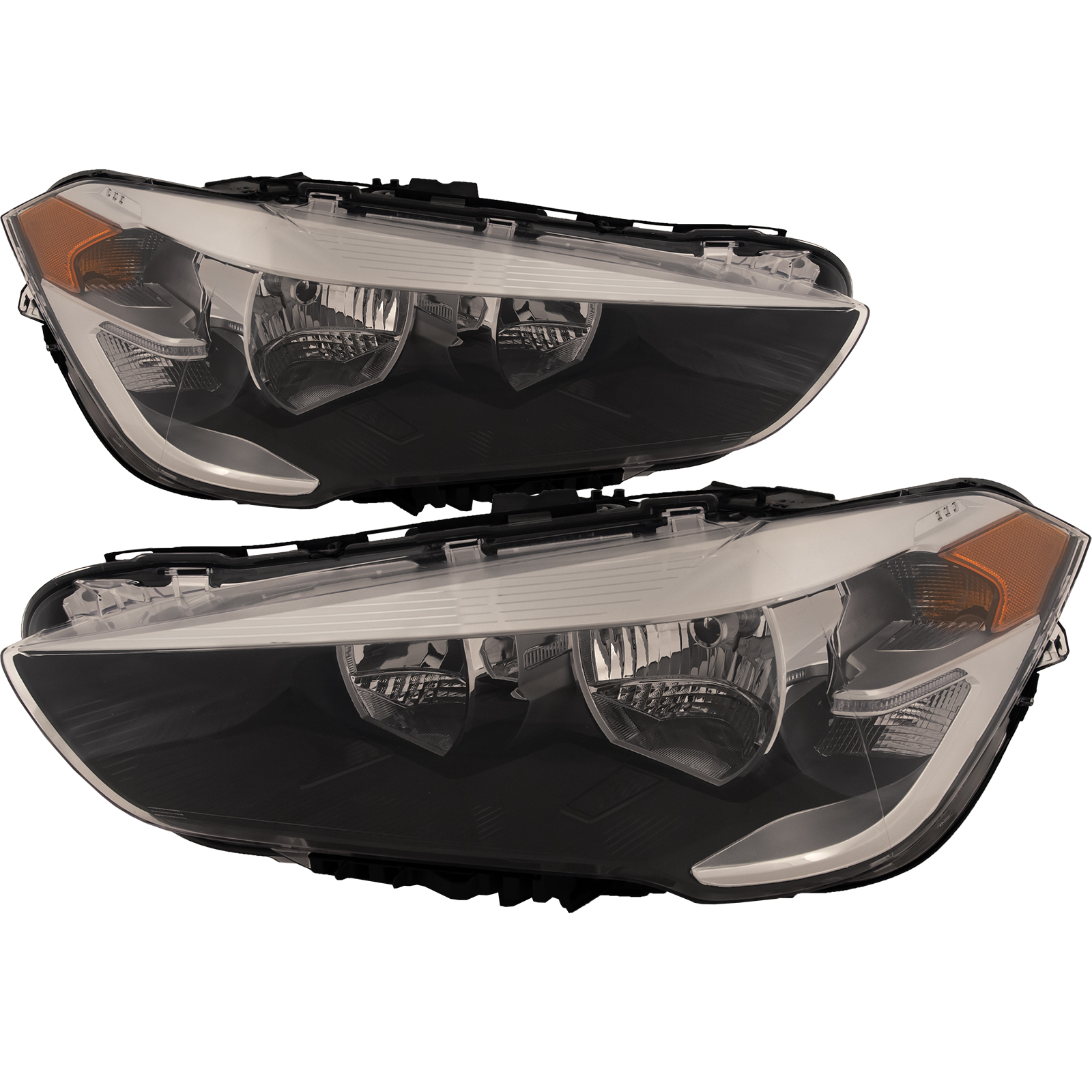 Headlight Lens And Housing Set For 16-22 BMW X1; CAPA Certified