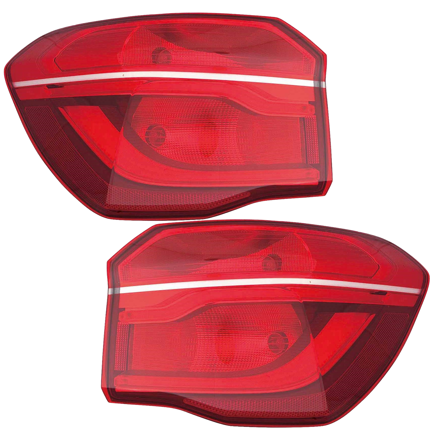 Outer Tail Lamp Set For 16-18 BMW X1; CAPA Certified