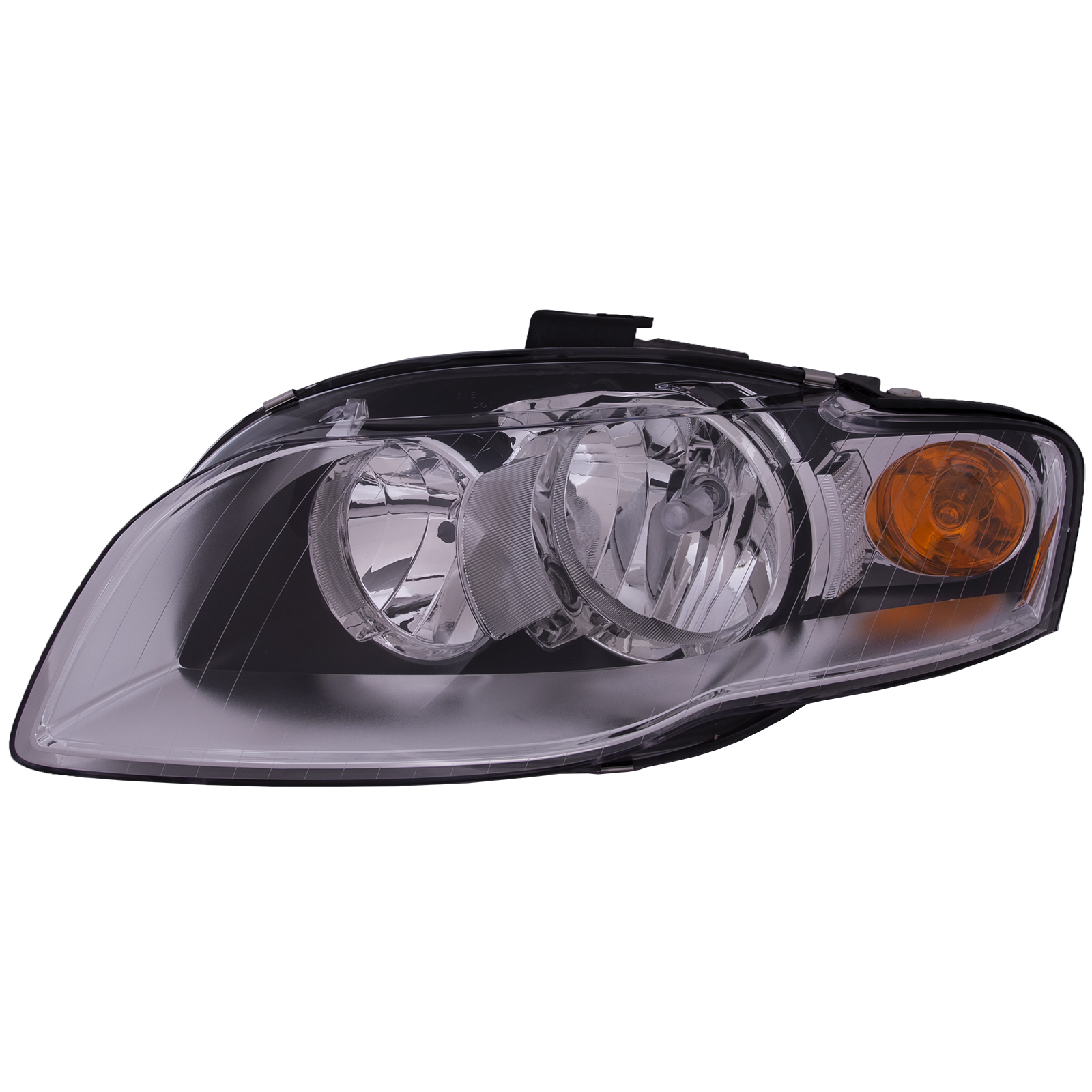 Left Driver Side Headlight For 05-09 Audi A4, 05-08 Audi A4 Quattro, 07-08 Audi RS4, 05-08 Audi S4; CAPA Certified