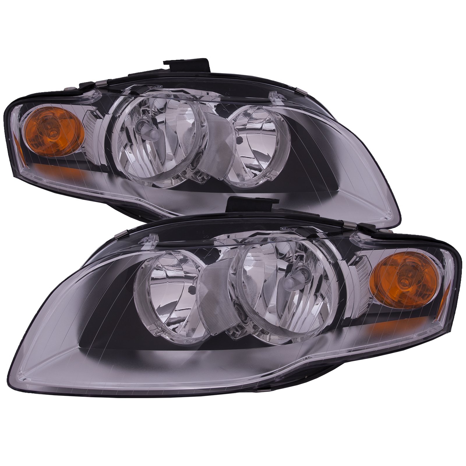 Headlight Set For 05-09 Audi A4, 05-08 Audi A4 Quattro, 07-08 Audi RS4, 05-08 Audi S4; CAPA Certified