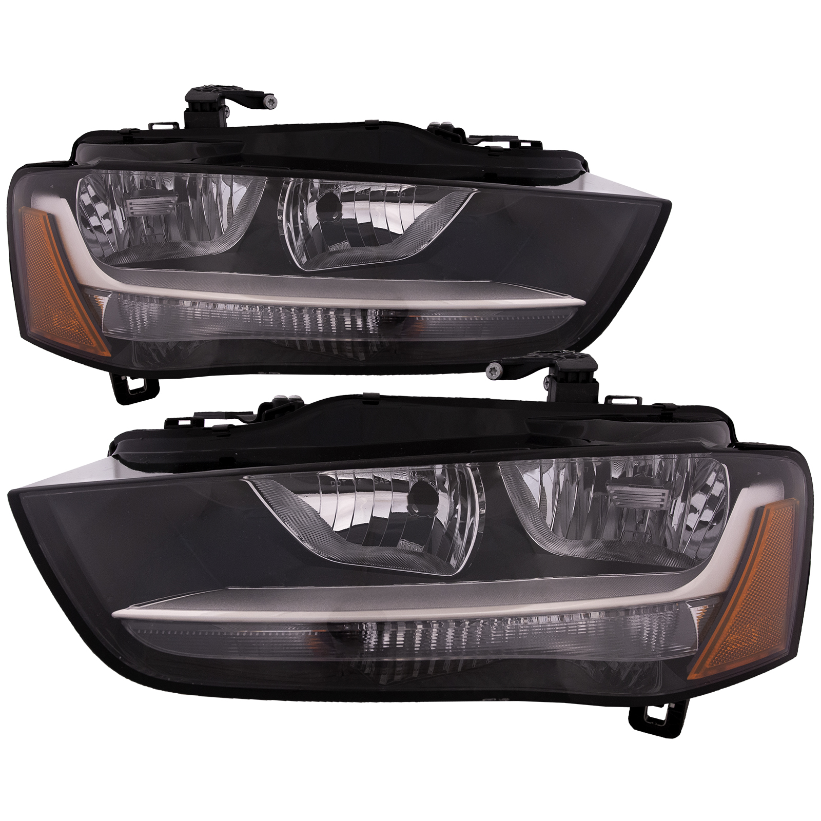 Headlight Set For 12-16 Audi A4, 13-14 Audi allroad, 12-16 Audi S4; CAPA Certified