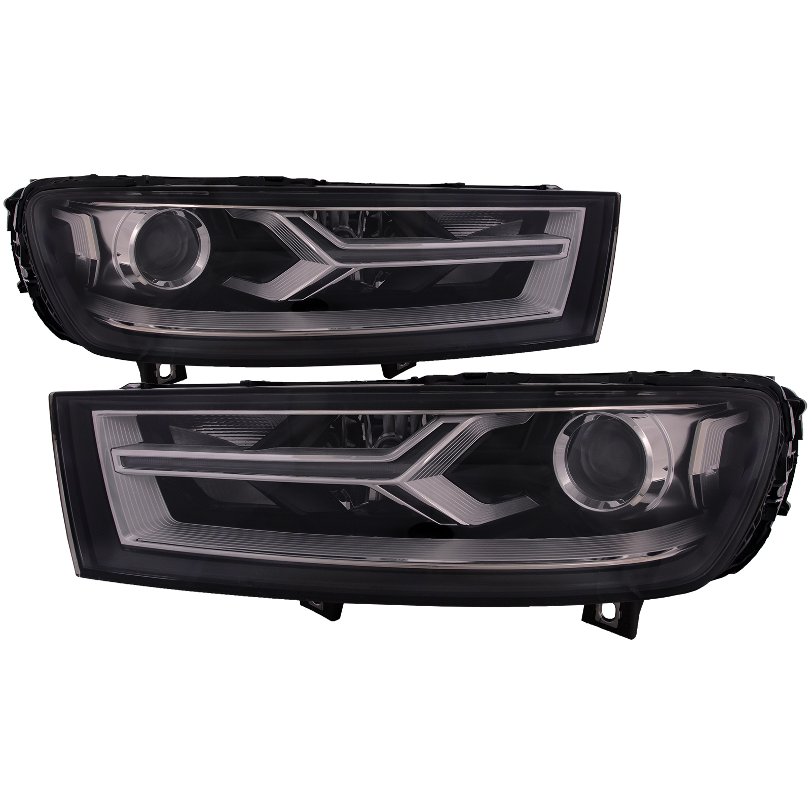 Headlight Set For 17-19 Audi Q7; CAPA Certified