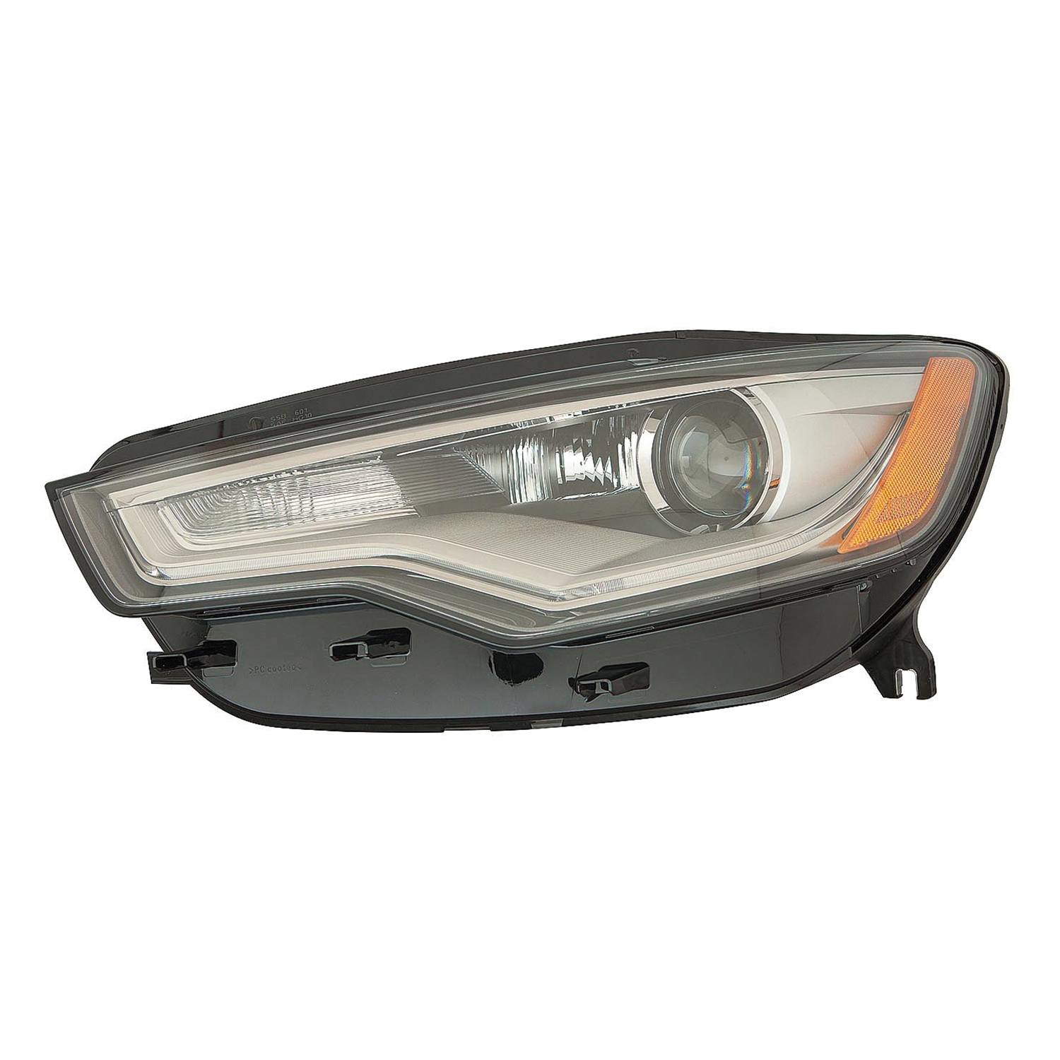 Left Driver Side Headlight For 12-18 Audi A6, 13-18 Audi S6; CAPA Certified
