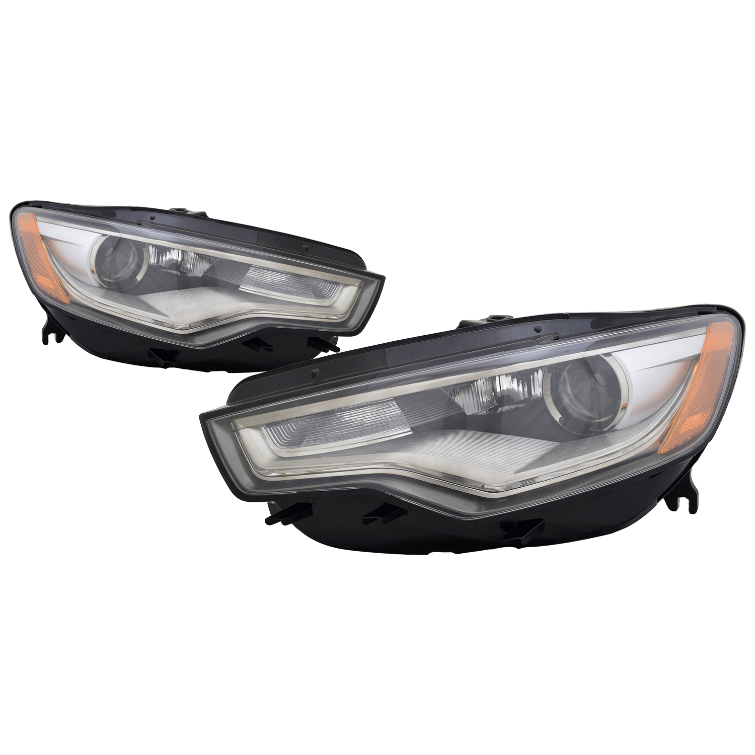 Headlight Set For 12-18 Audi A6, 13-18 Audi S6; CAPA Certified