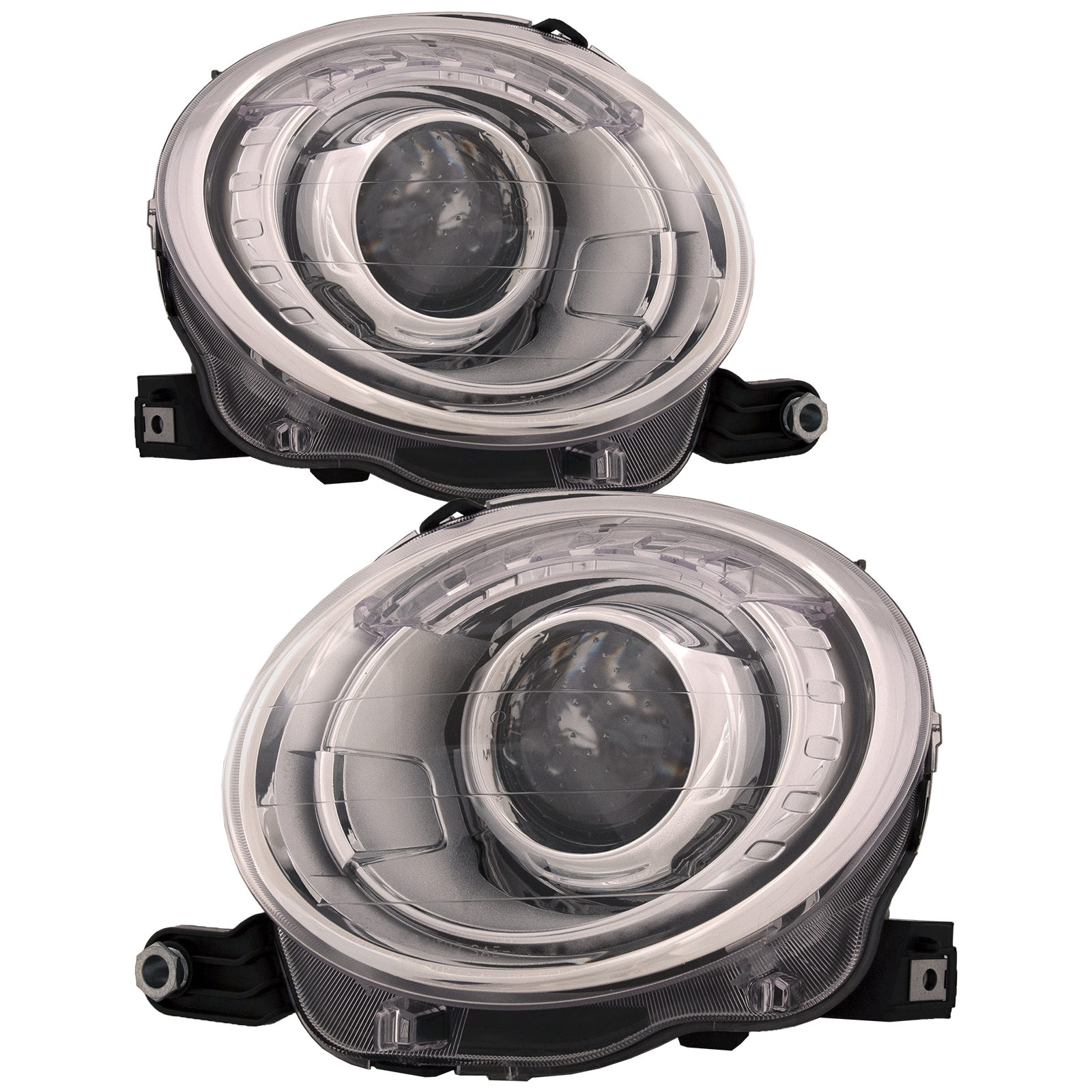 Headlight Set For 12-18 Fiat 500; CAPA Certified