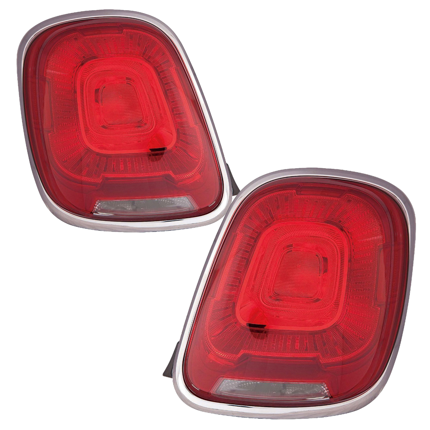 Outer Tail Lamp Set For 16-18 Fiat 500X; CAPA Certified