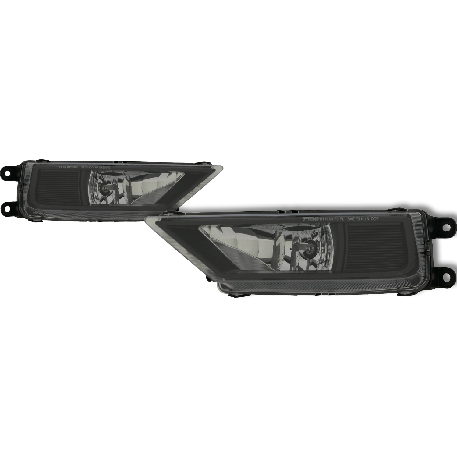 Fog Light Set For 18-21 Volkswagen Tiguan; CAPA Certified