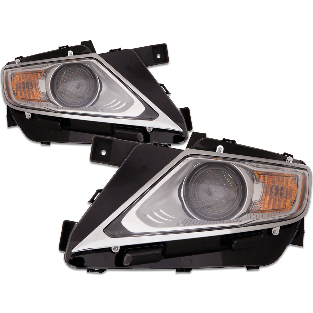 Headlight Set For 11-15 Lincoln MKX; CAPA Certified