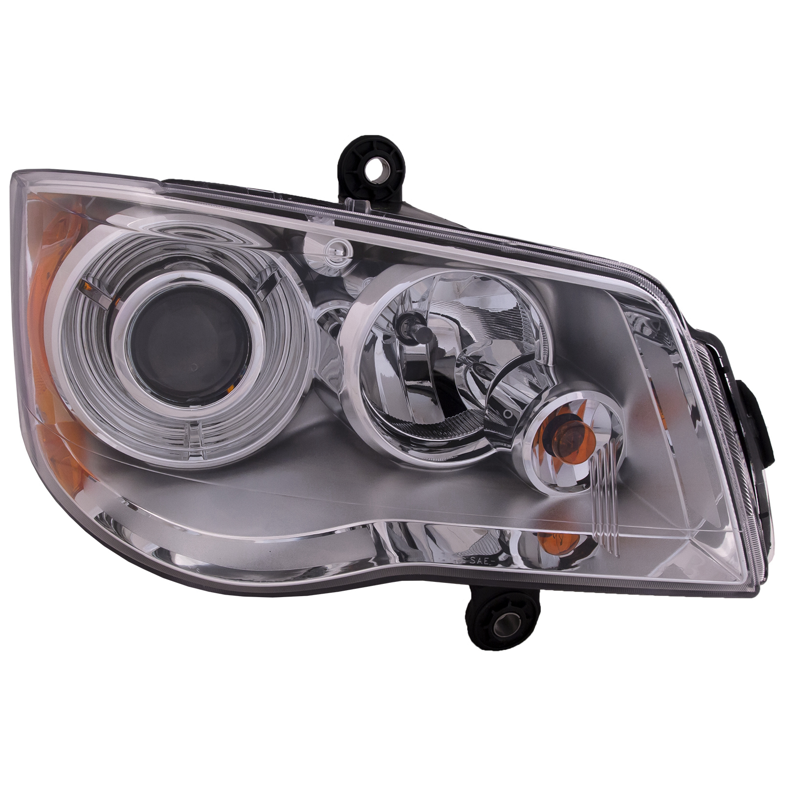 Right Passenger Side Headlight For 08-16 Chrysler Town & Country; CAPA Certified