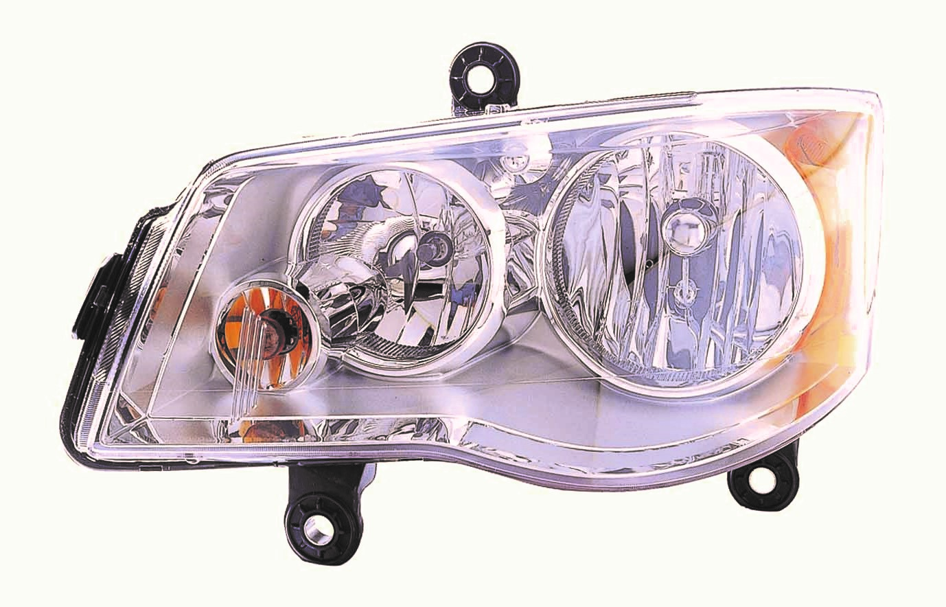 Left Driver Side Headlight For 08-16 Chrysler Town & Country, 11-20 Dodge Grand Caravan; CAPA Certified