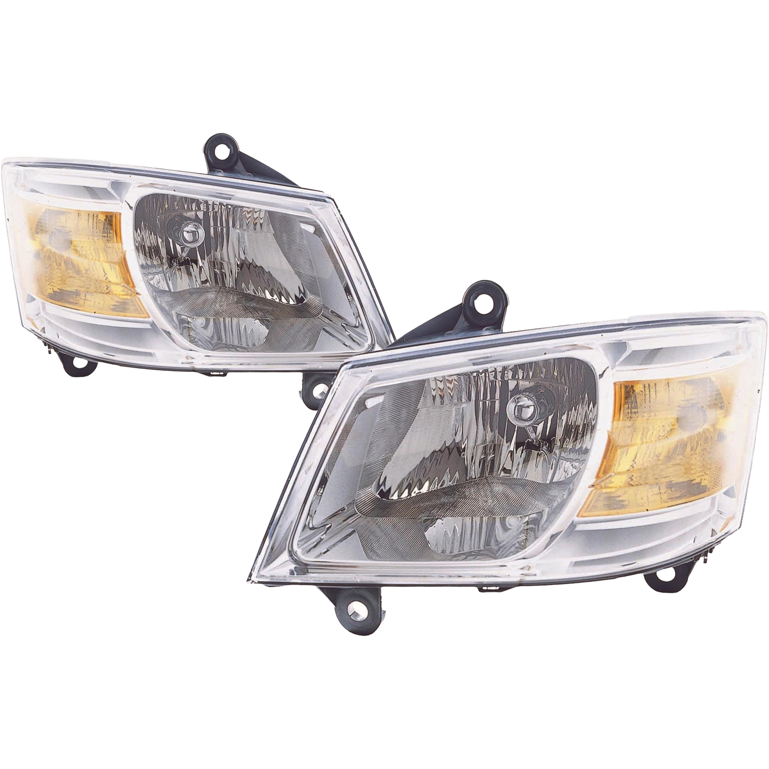 Headlight Set For 08-10 Dodge Grand Caravan; CAPA Certified