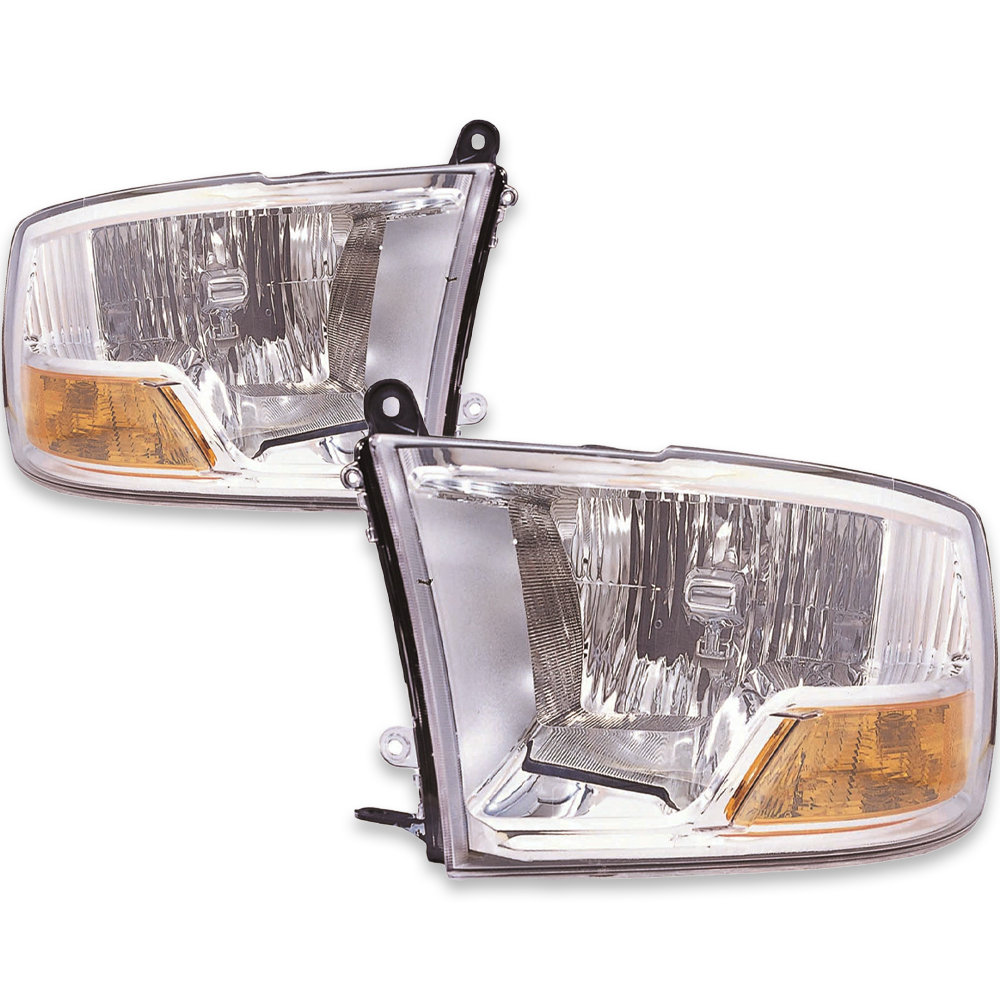Headlight Set For 2009-2012 Dodge Ram; CAPA Certified