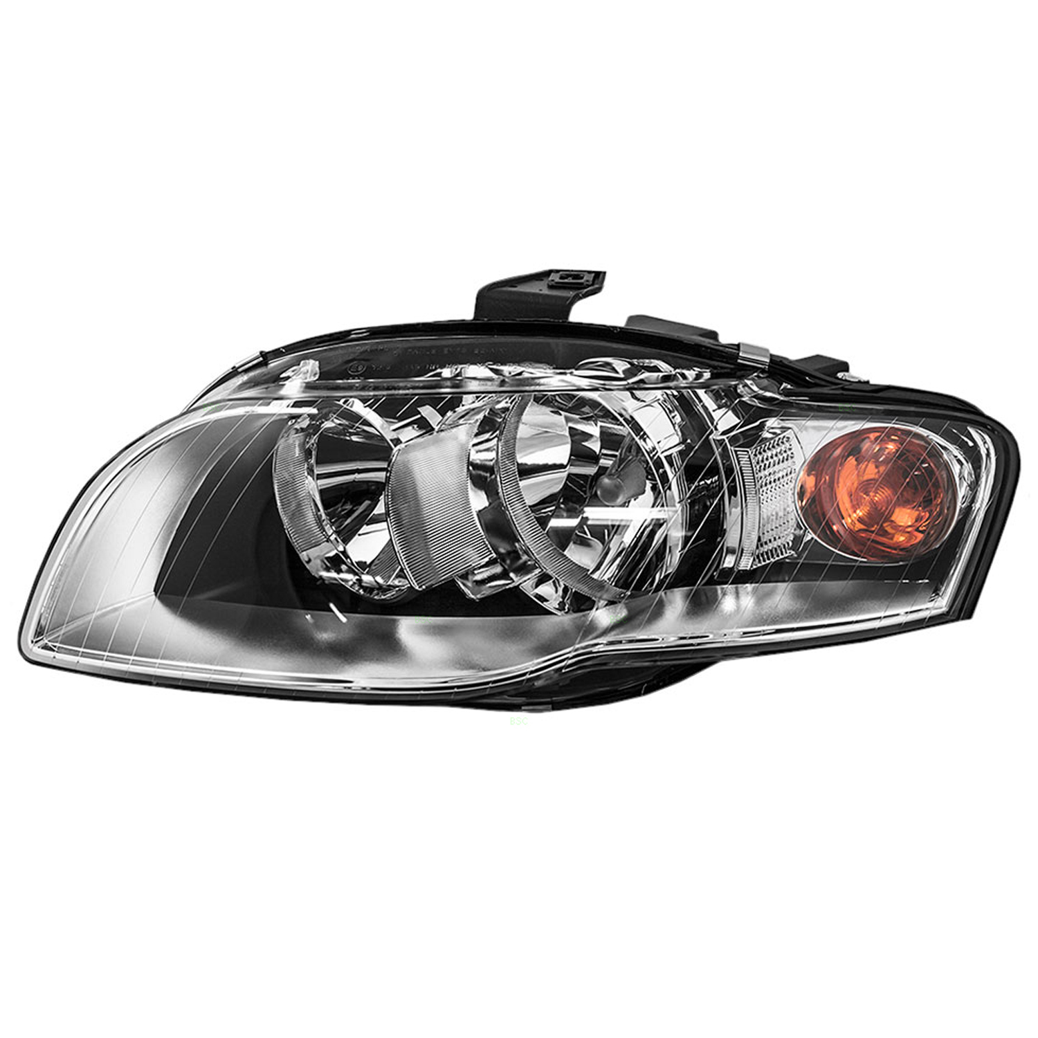 Left Driver Side Headlight For 05-09 Audi A4, 05-09 Audi A4 Quattro, 07-08 Audi RS4, 05-09 Audi S4