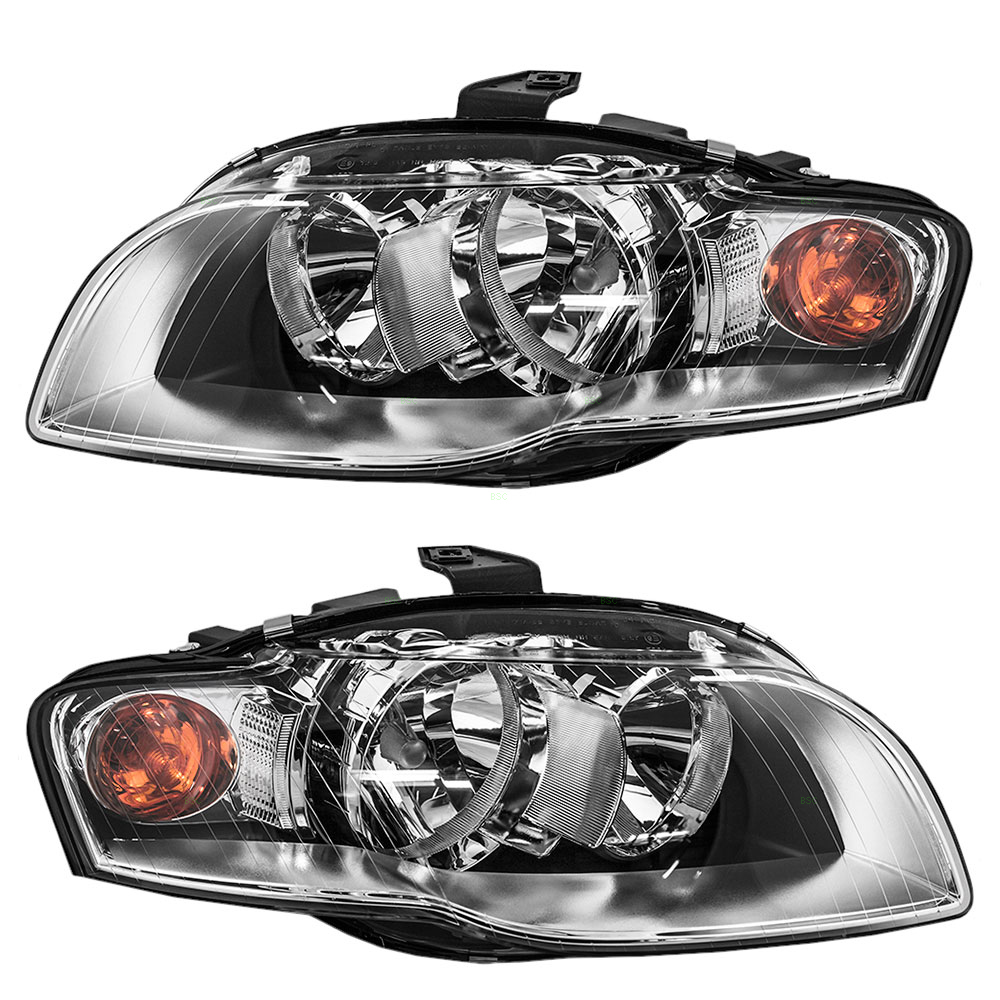Headlight Set For 05-09 Audi A4, 07-08 Audi RS4, 05-09 Audi S4