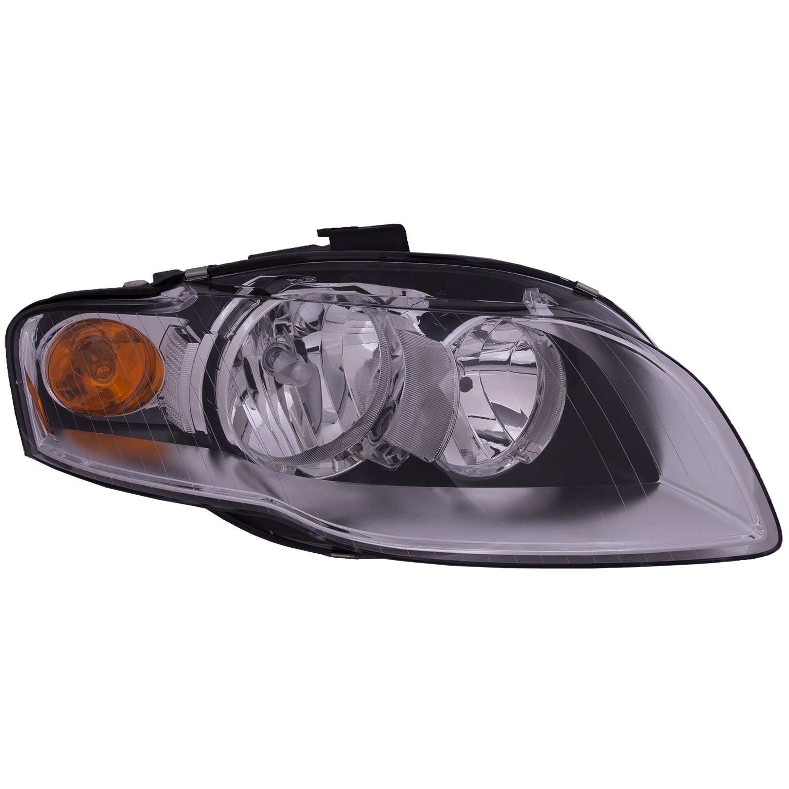 Right Passenger Side Headlight For 05-09 Audi A4, 05-09 Audi A4 Quattro, 07-08 Audi RS4, 05-09 Audi S4