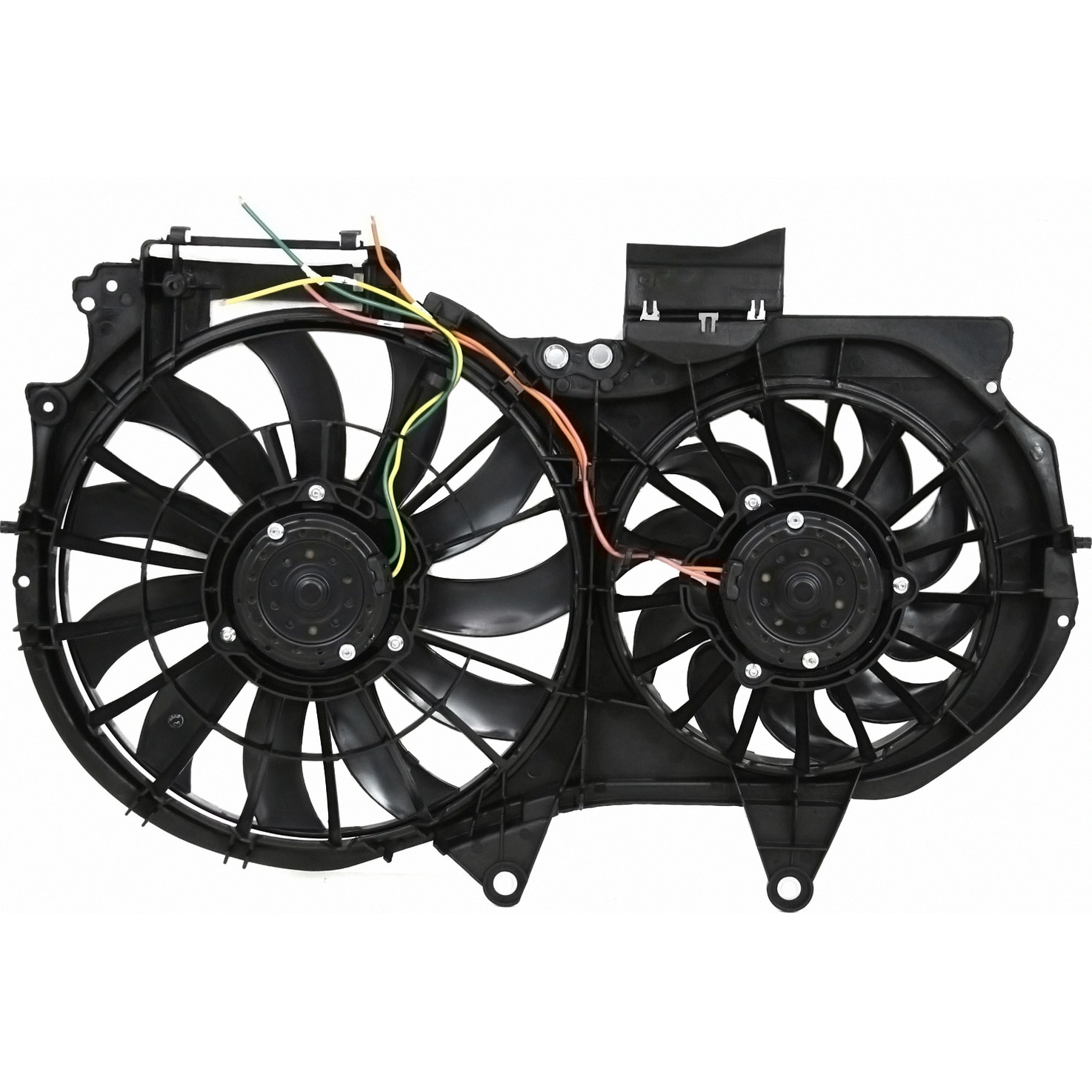 Dual Radiator And Condenser Fan Assembly For 02-09 Audi A4, 07-09 Audi A4 Quattro