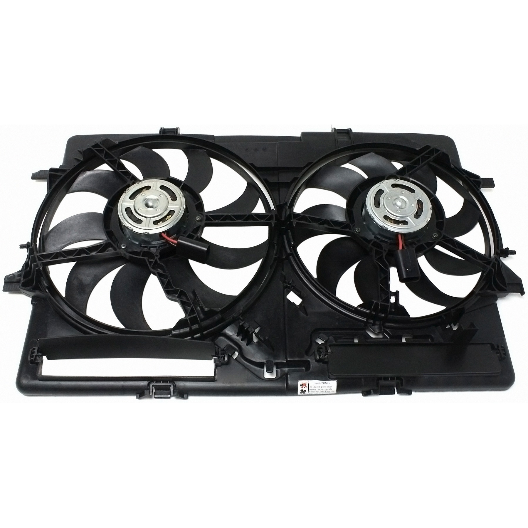 Dual Radiator And Condenser Fan Assembly For 2009-2018 Audi