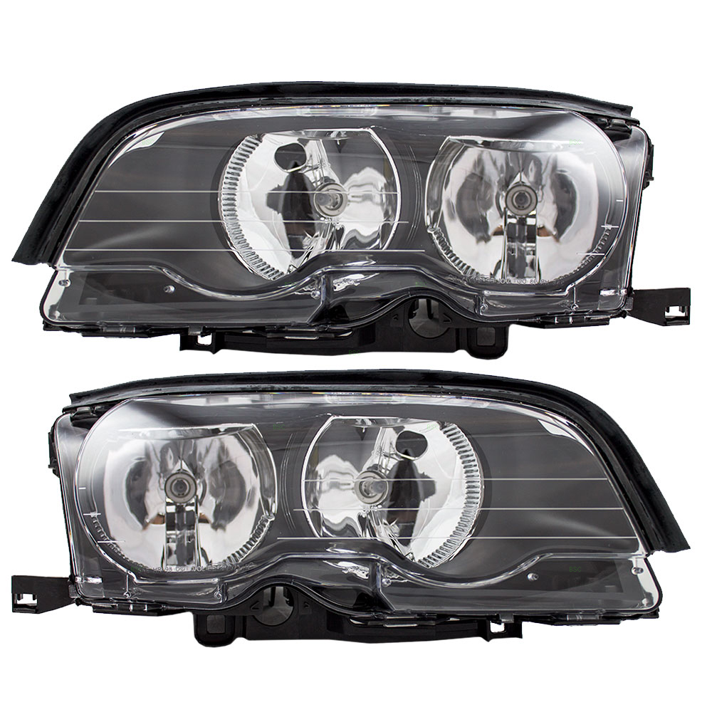 Headlight Set For 02-03 BMW 325Ci, 02-03 BMW 330Ci, 02-06 BMW M3
