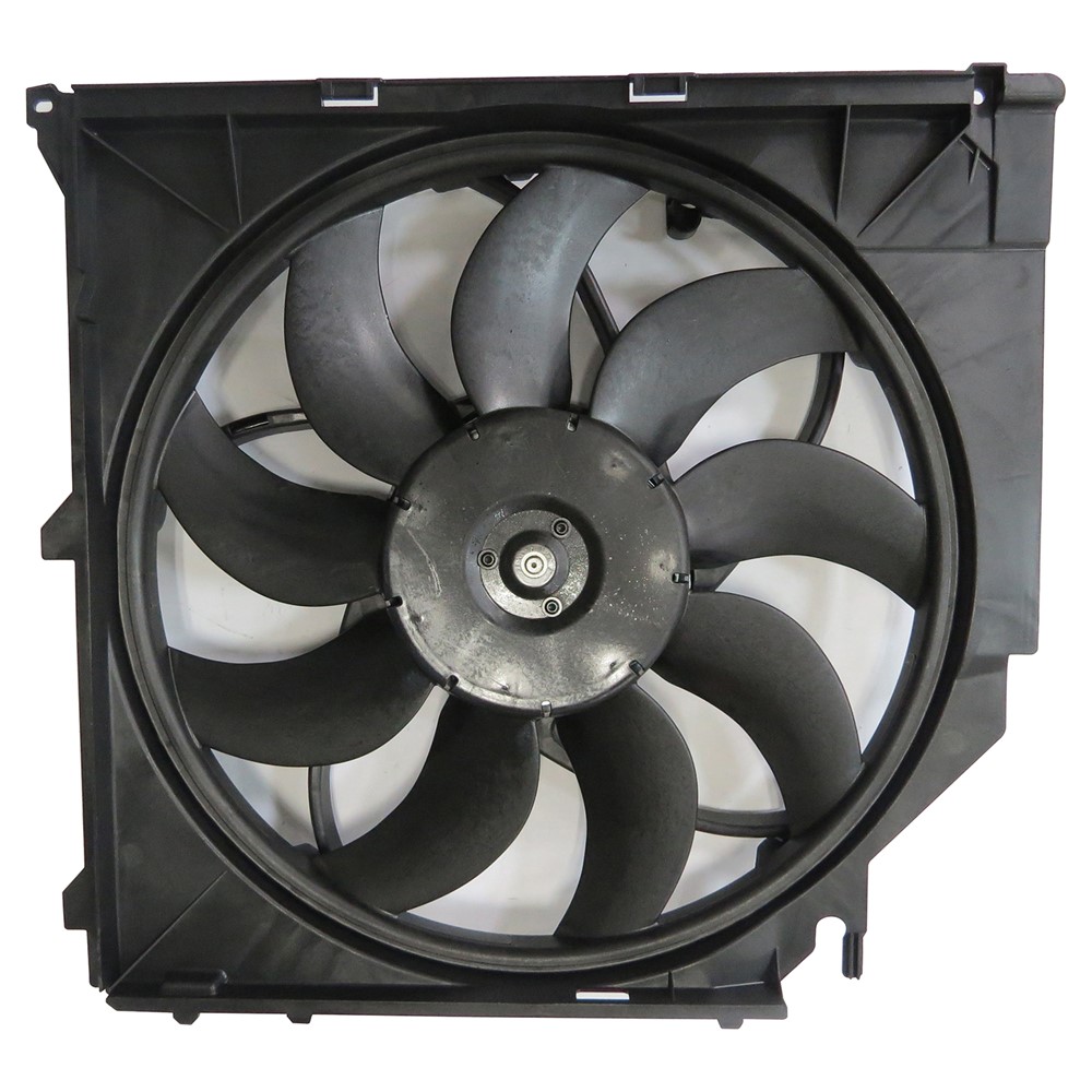 Dual Radiator And Condenser Fan Assembly For 04-10 BMW X3