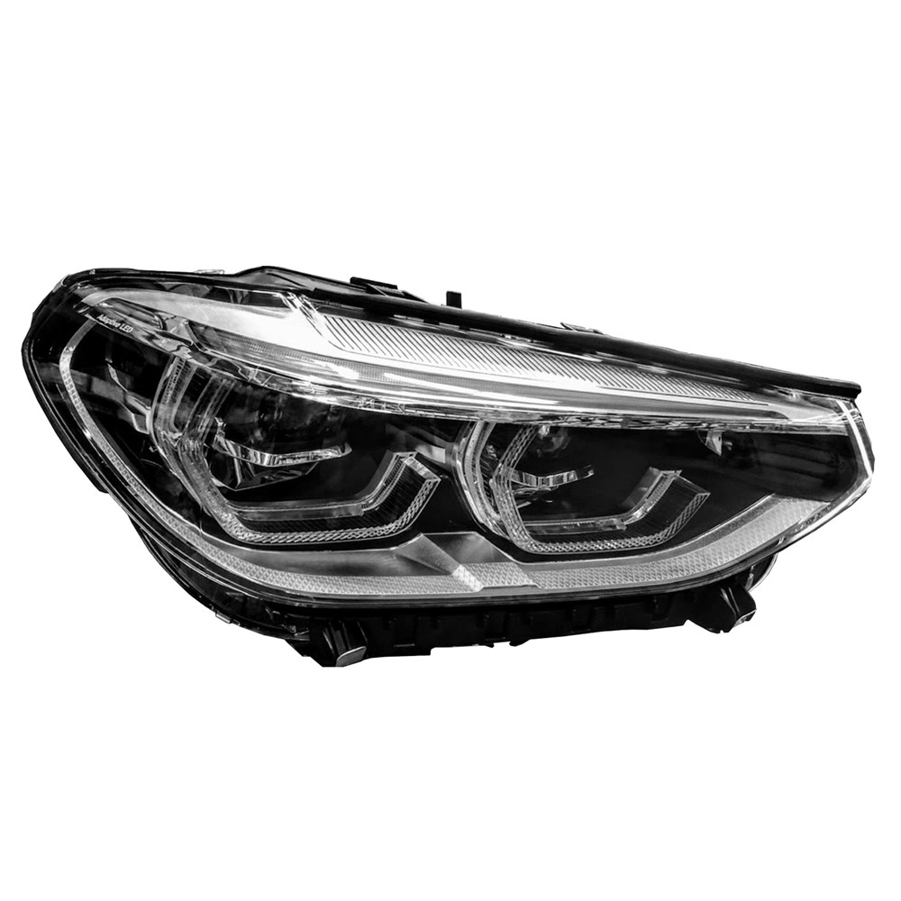 Right Passenger Side Headlight For 18-21 BMW X3, 19-21 BMW X4