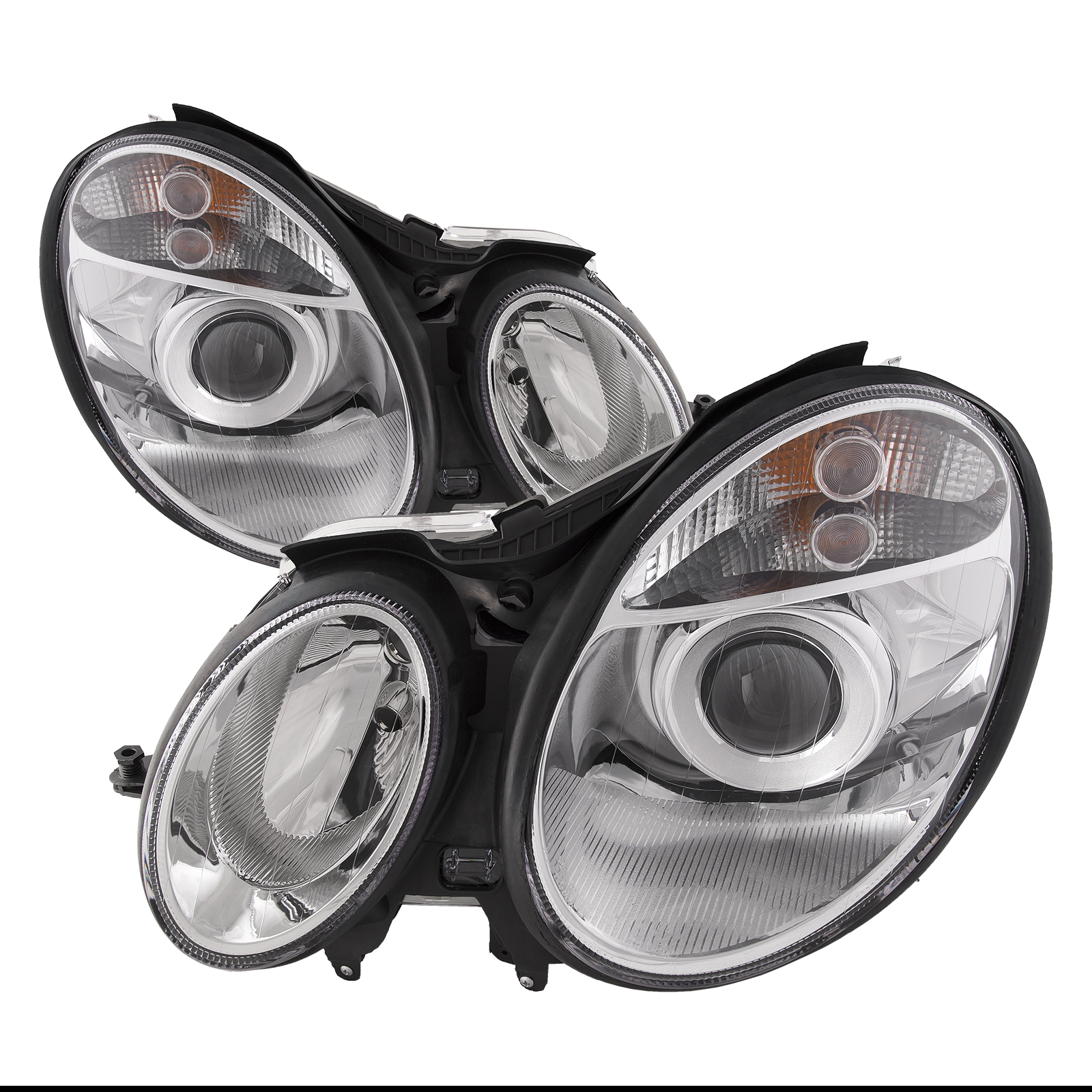 Headlight Set For 06 Mercedes-Benz E-350, 03-06 Mercedes-Benz E320, 03-06 Mercedes-Benz E500, 03-06 Mercedes-Benz E55 AMG